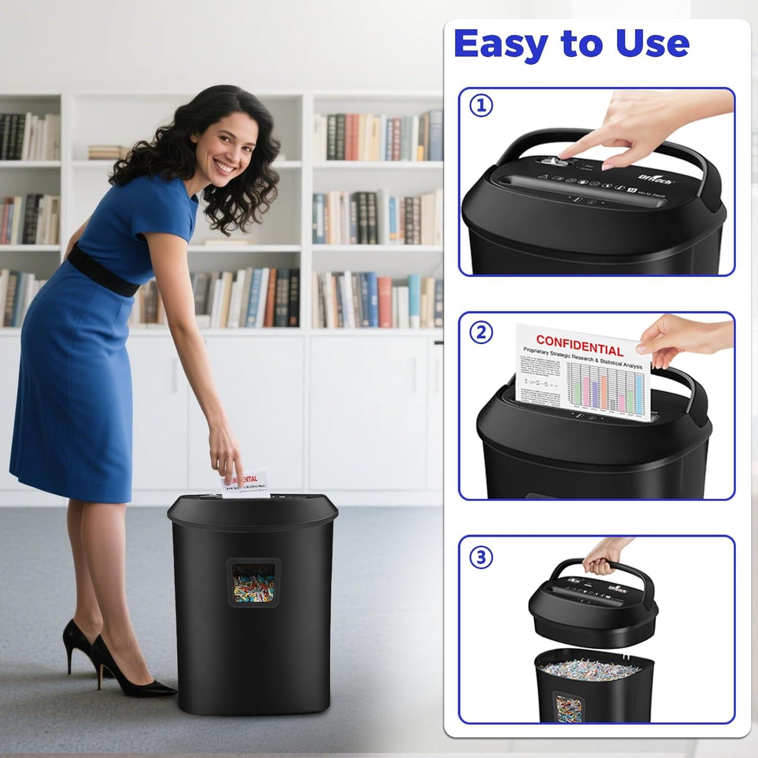 Destructora de papel VidaTeco corte cruzado 14 hojas 6.27 kg