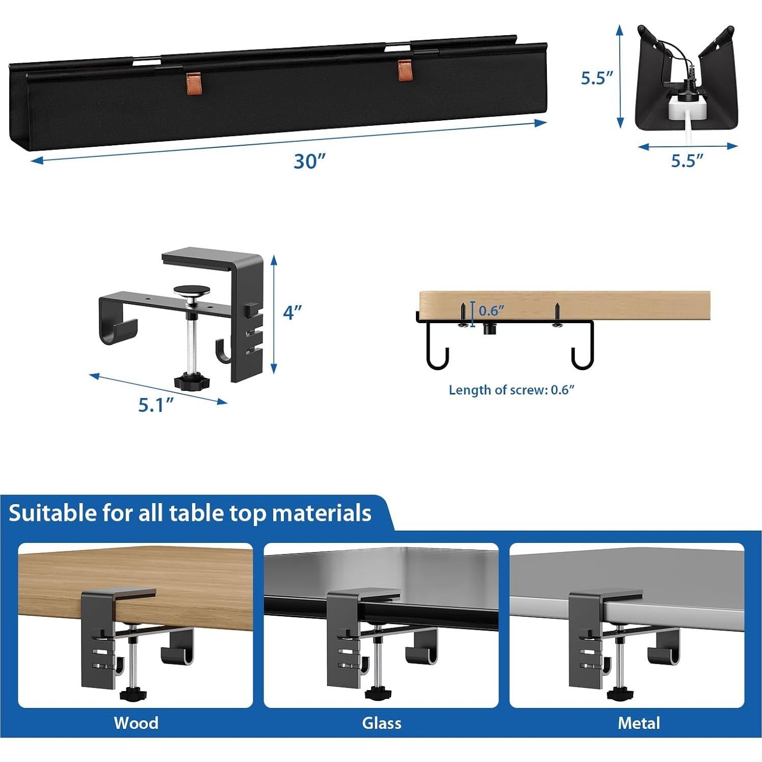 Bandeja de Cable Zilink 76.2 cm Organizador Sin Perforación