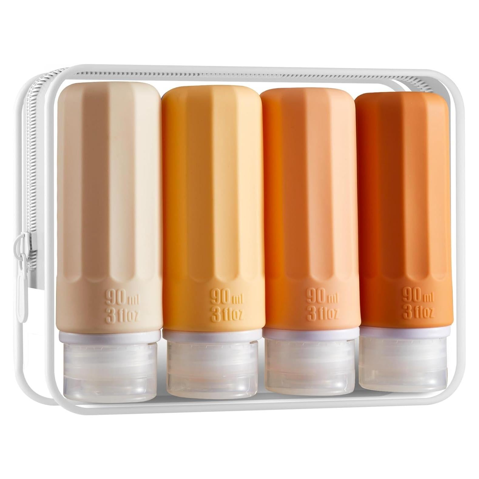 Botellas de Viaje INSFIT 3oz Silicona A Prueba de Fugas