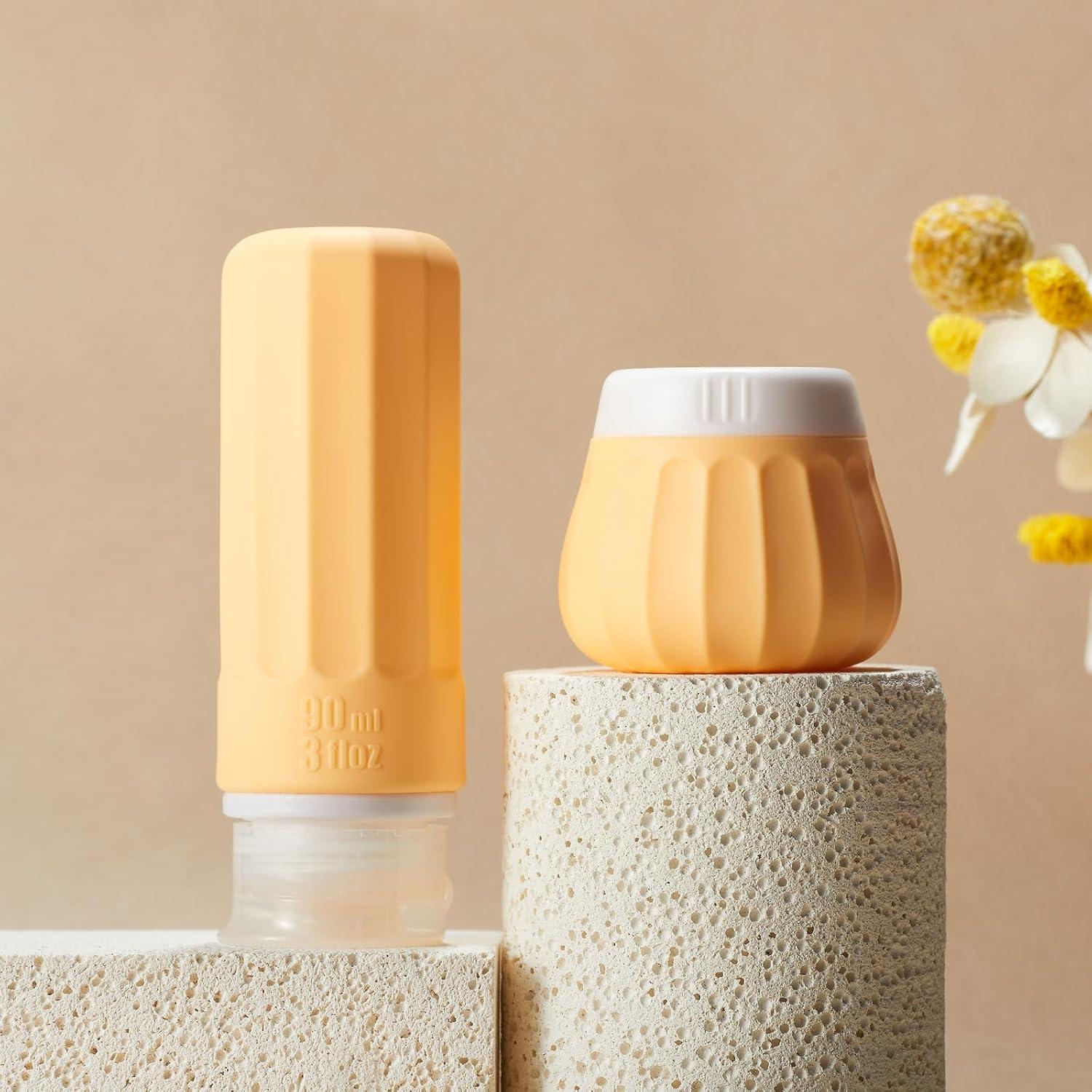 Botellas de Viaje INSFIT 3oz Silicona A Prueba de Fugas