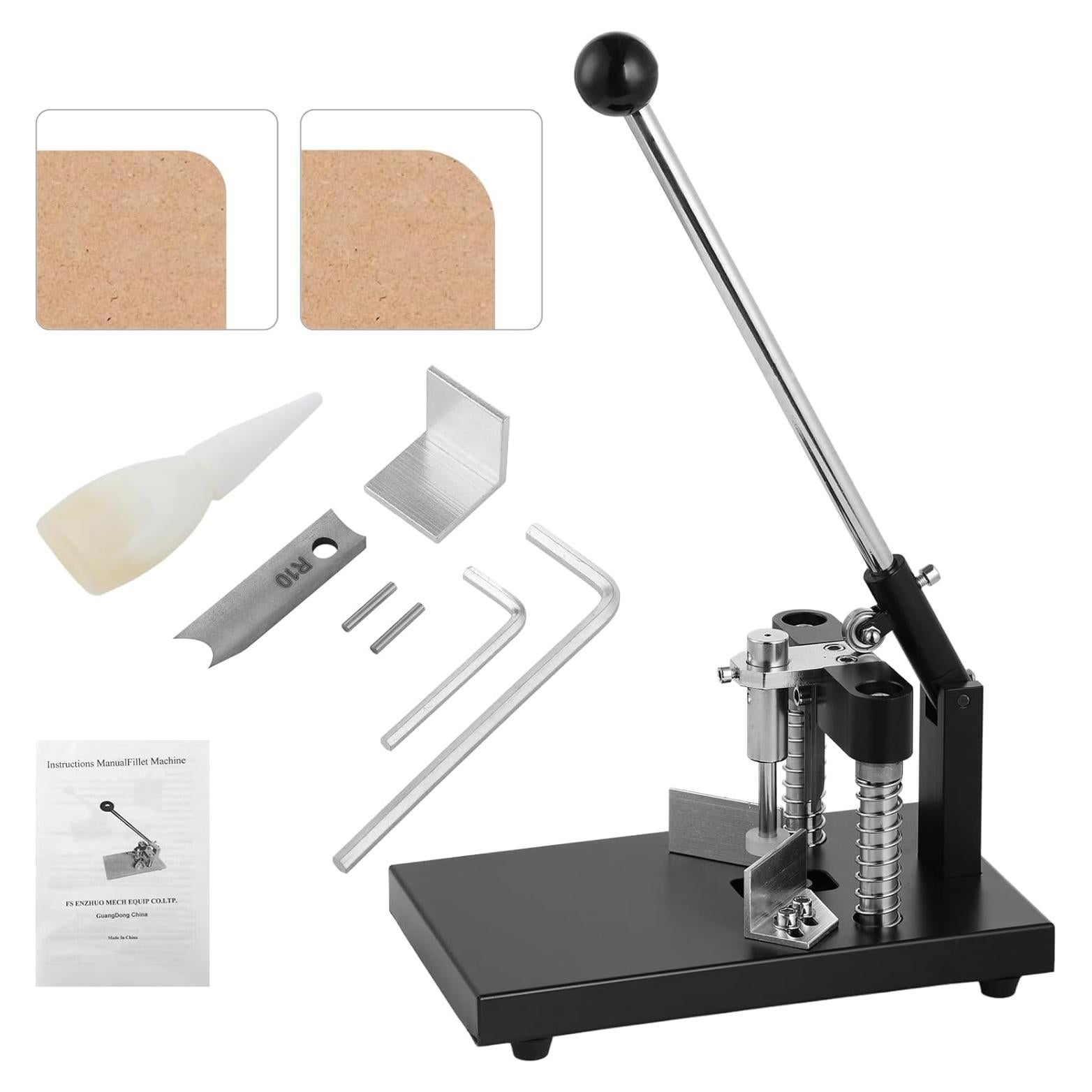 Cortador de esquinas manual Lnrueg con troqueles R6mm y R10mm