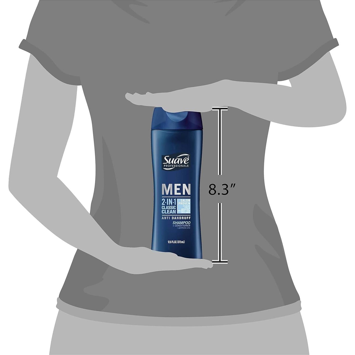 Champú y Acondicionador Anticaspa Suave Hombres 2en1 356ml