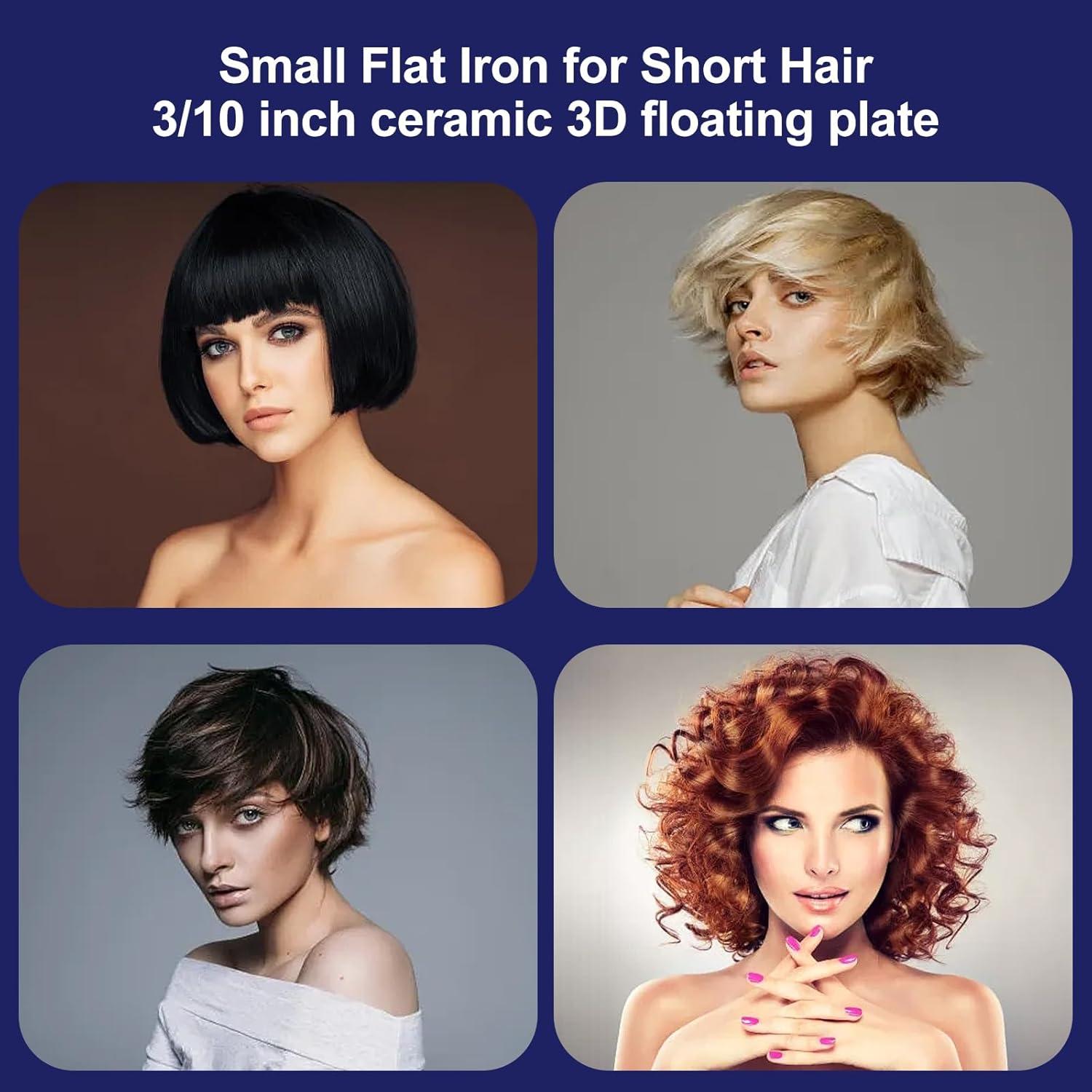 Mini Plancha de Pelo MVXITANNY 3/10'' para Cabello Corto