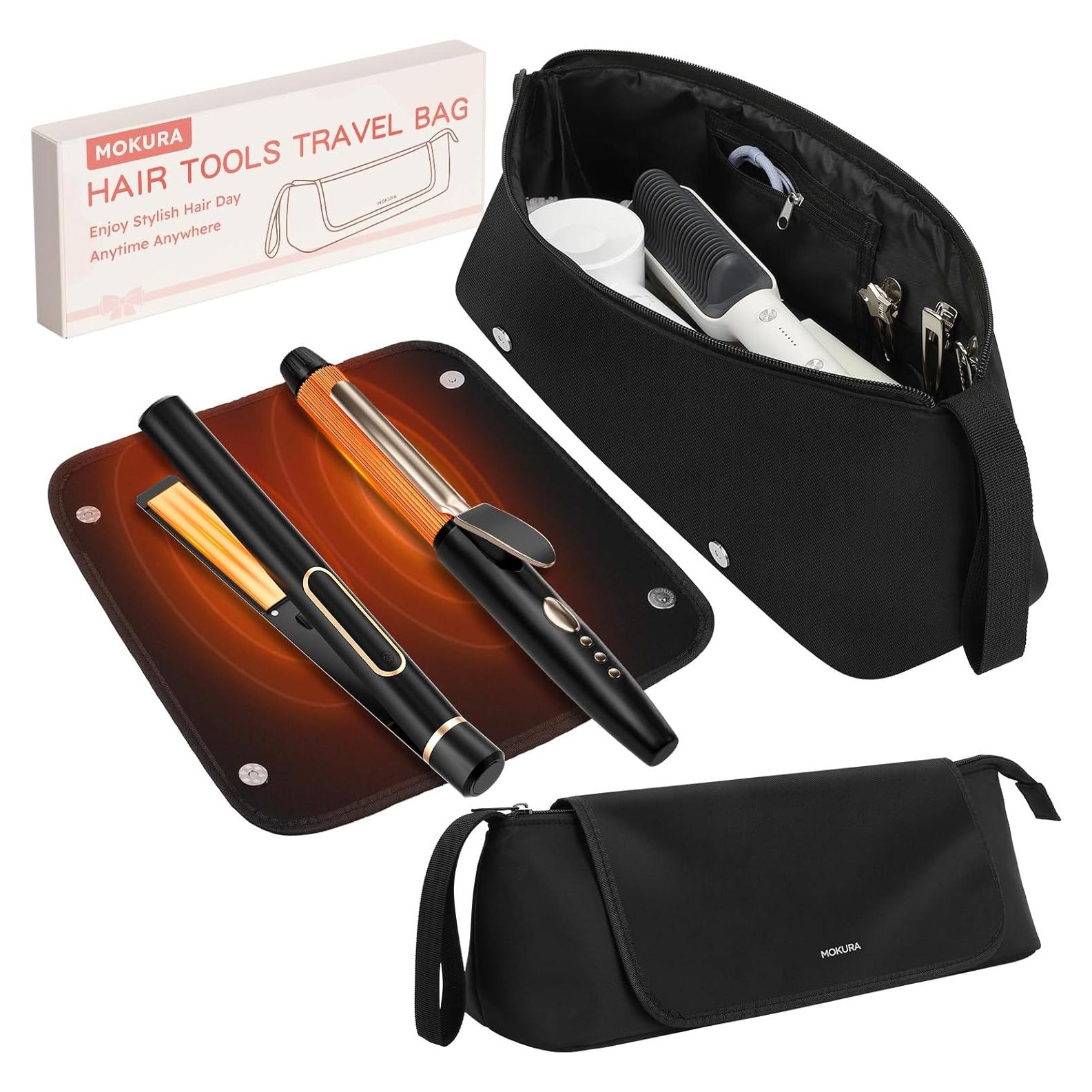 Bolsa de Viaje MOKURA para Herramientas de Pelo Negra