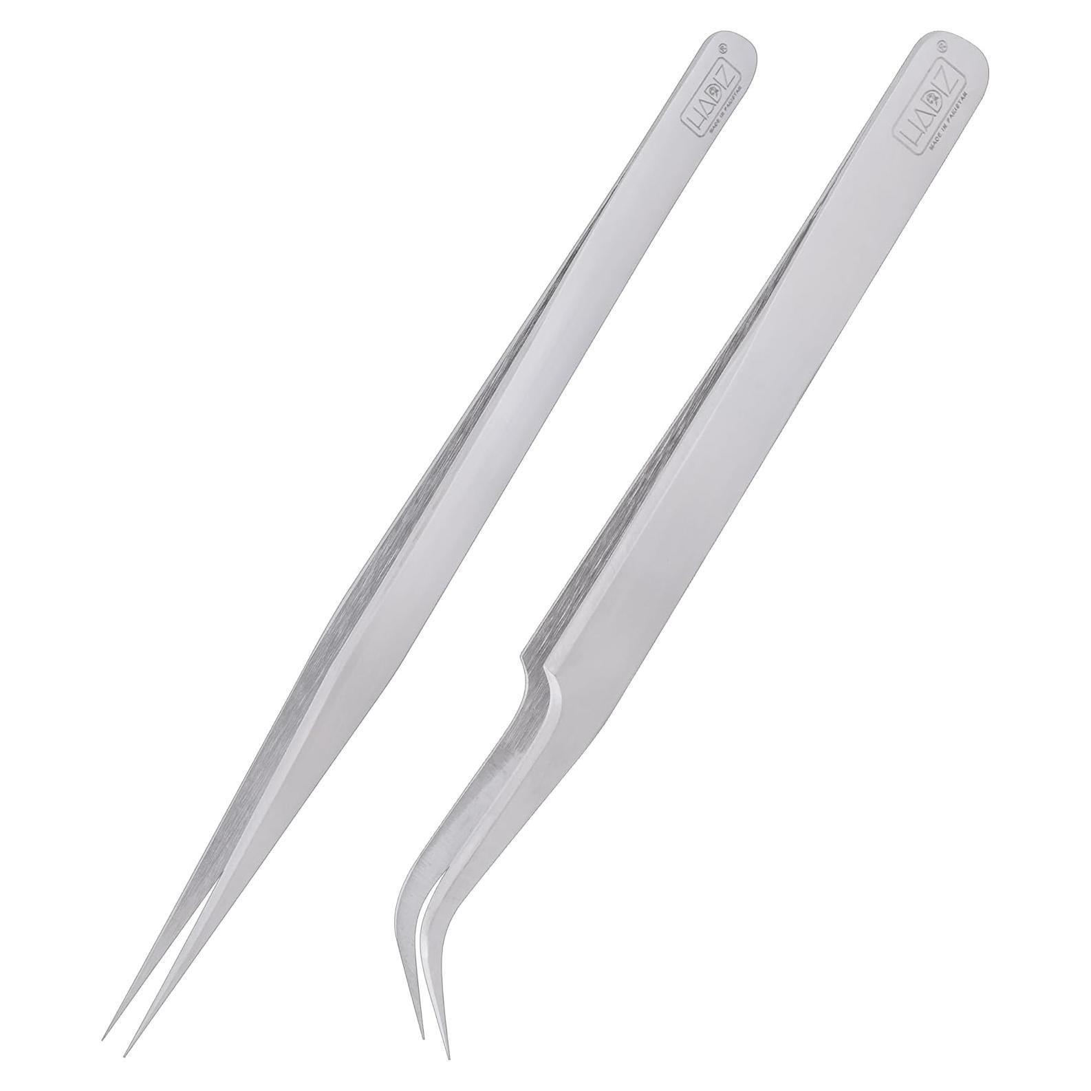 Pinzas de Precisión HADIZ de Acero Inoxidable - 2 Piezas