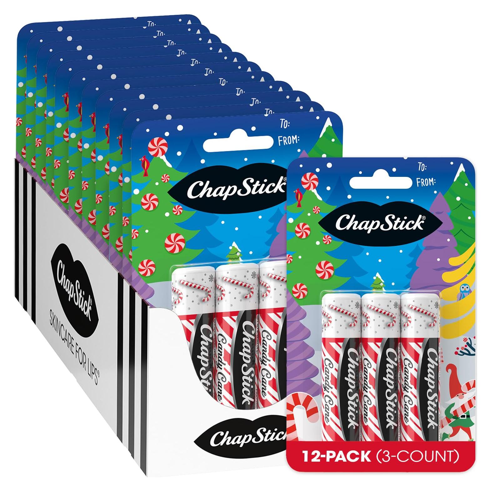 Bálsamo Labial ChapStick Bastón de Caramelo 36 Unidades 4.25g