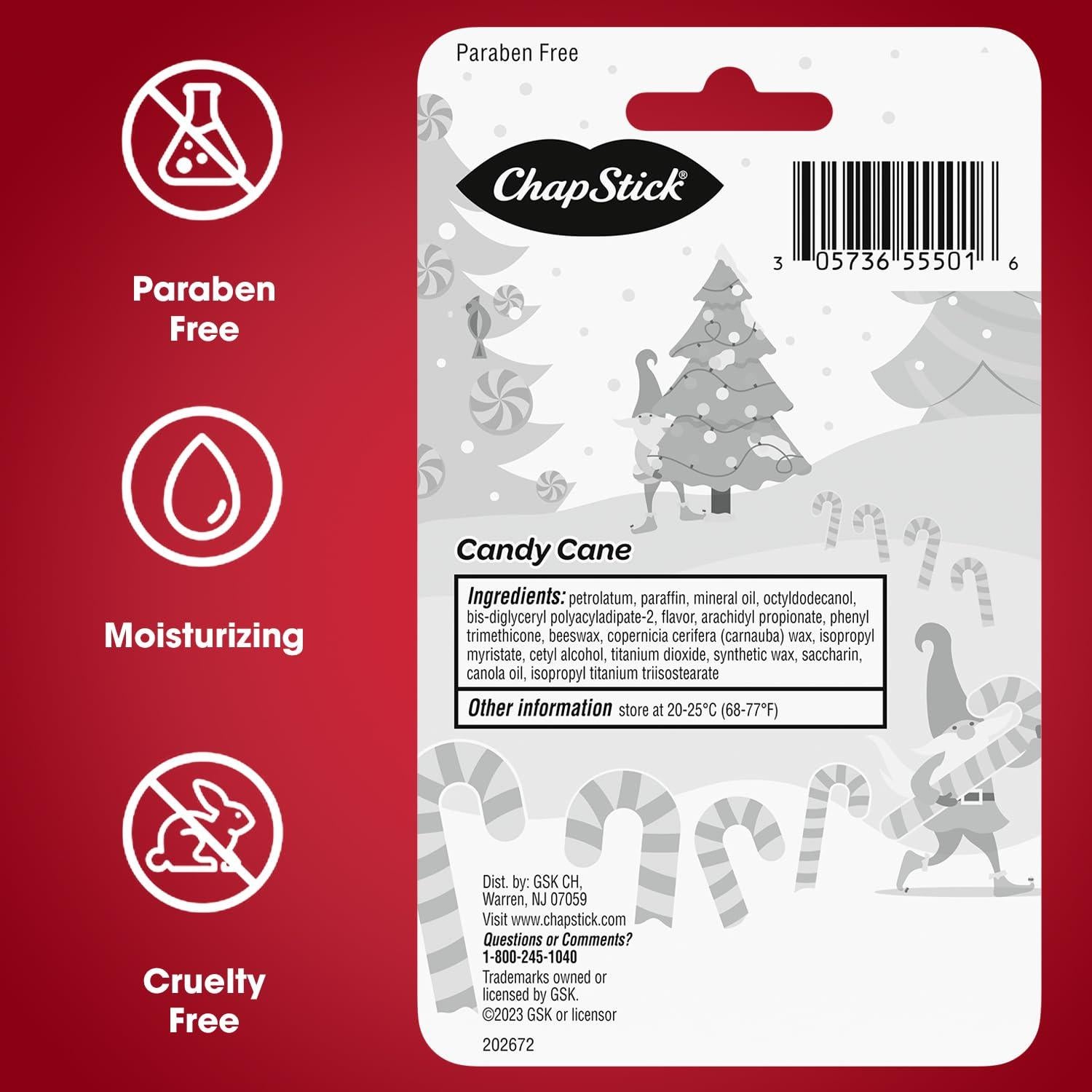 Bálsamo Labial ChapStick Bastón de Caramelo 36 Unidades 4.25g