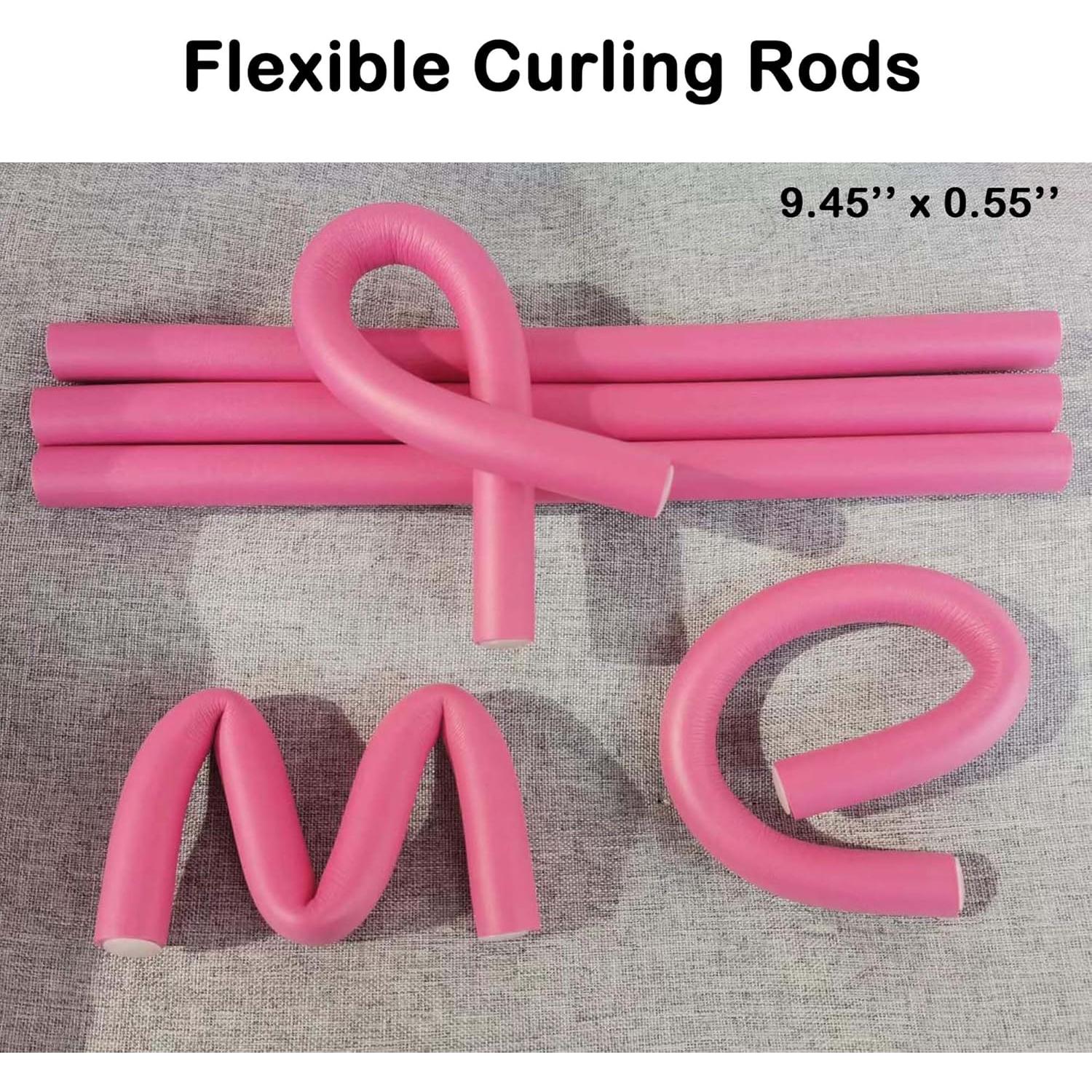 Varillas de Rizado Flexibles Beacharm 30 Piezas Rosa 24 cm