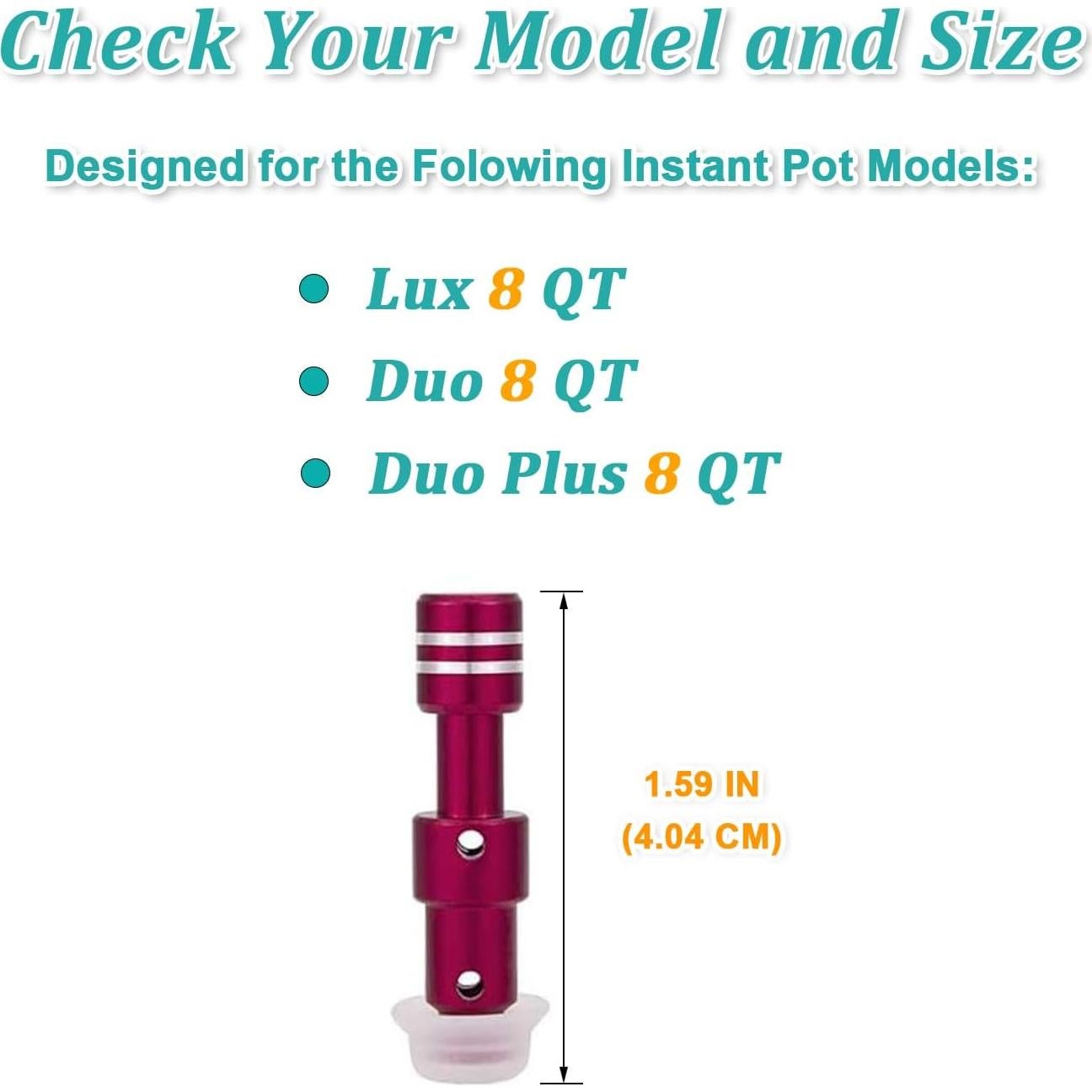 Zylione Válvulas Flotantes y Tapas de Silicona para Olla 8QT