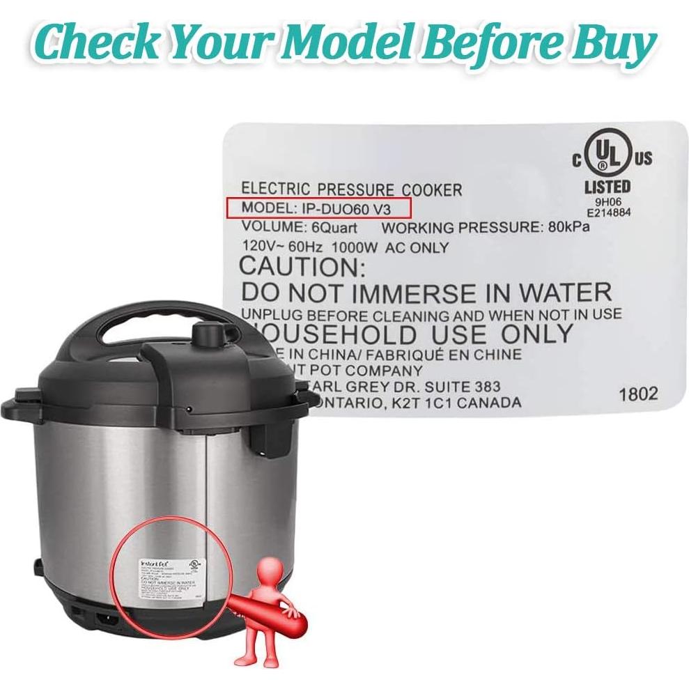 Zylione Válvulas Flotantes y Tapas de Silicona para Olla 8QT