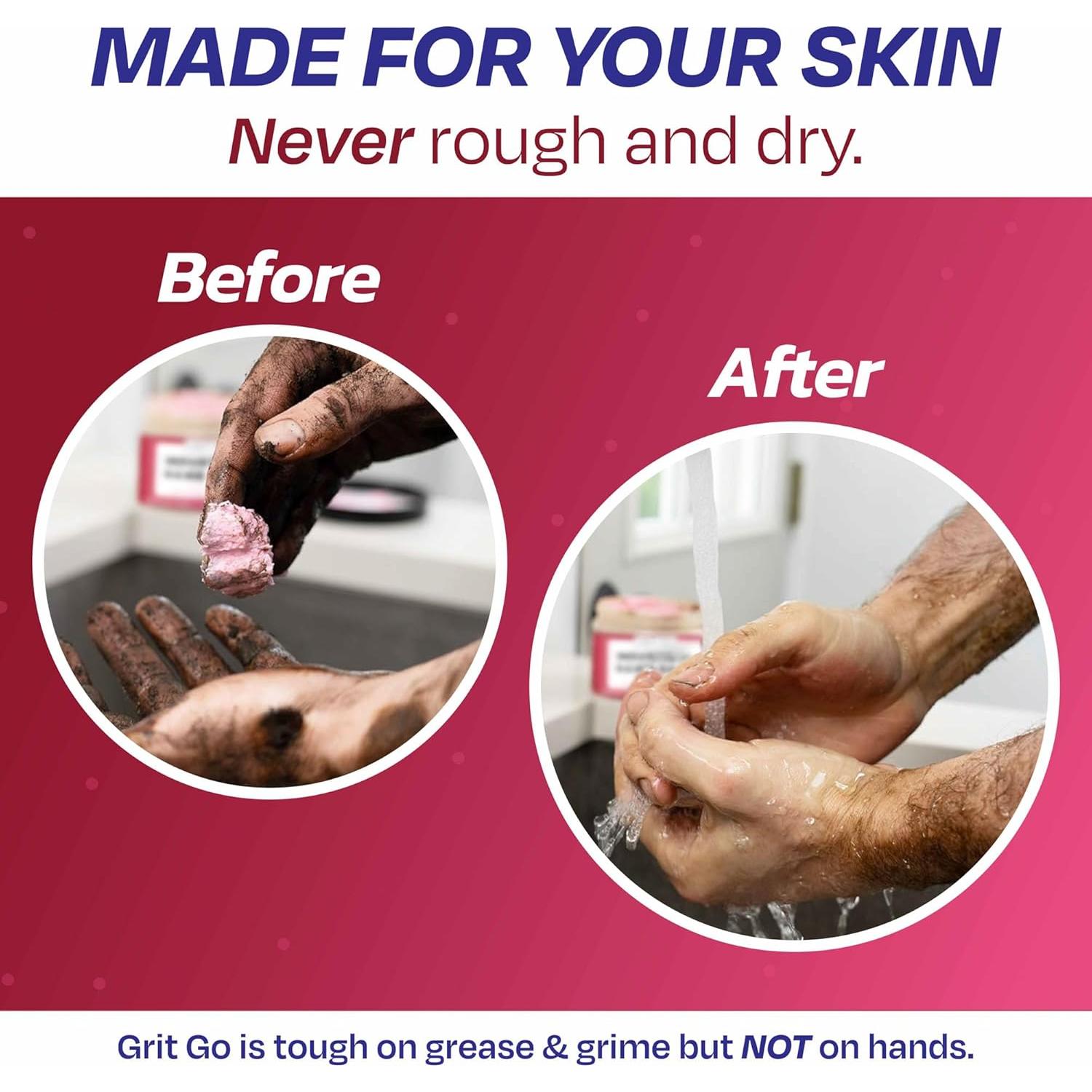 Jabón de Mano Industrial Grit Go 0.45 kg - Limpiador Exfoliante