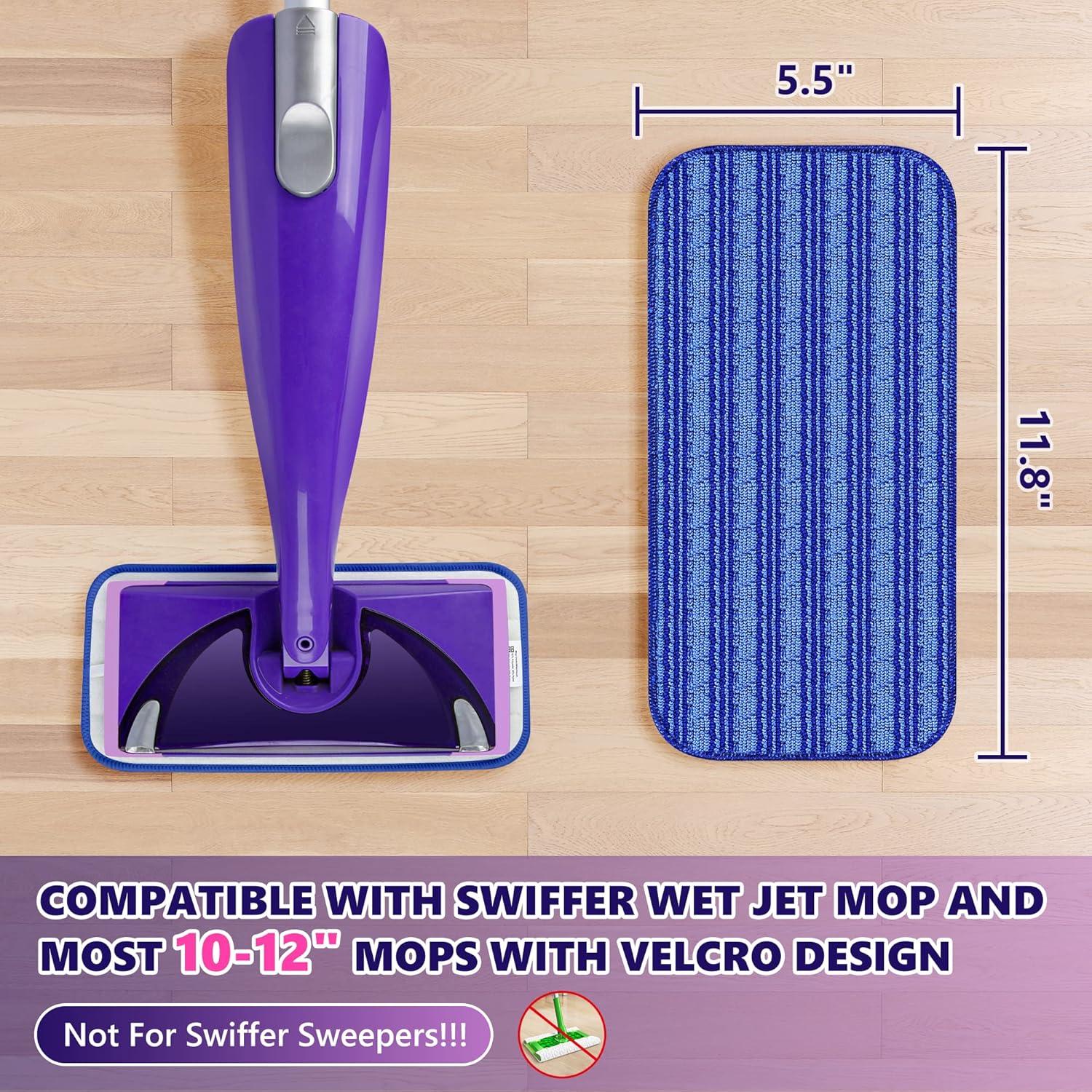 Paños de Mopa Reutilizables TINA&TONY 30 cm Azul - 4 Piezas