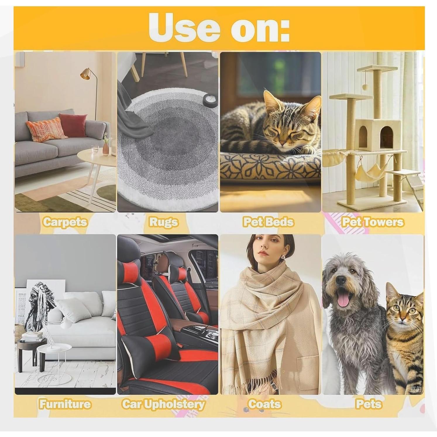 Guantes de Aseo Electroestáticos CZMYCBG para Mascotas - Negro