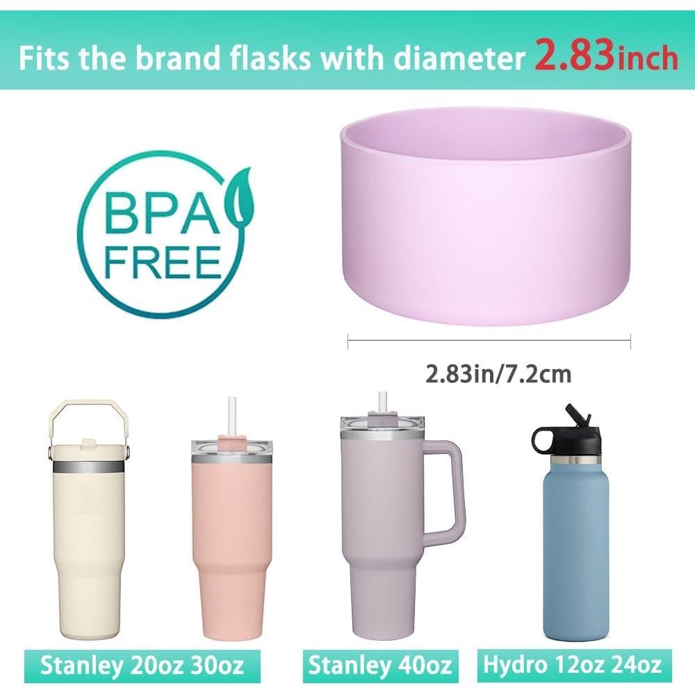 WK IEASON 2 Pcs Protector de Silicona para Vaso Stanley 2.83"