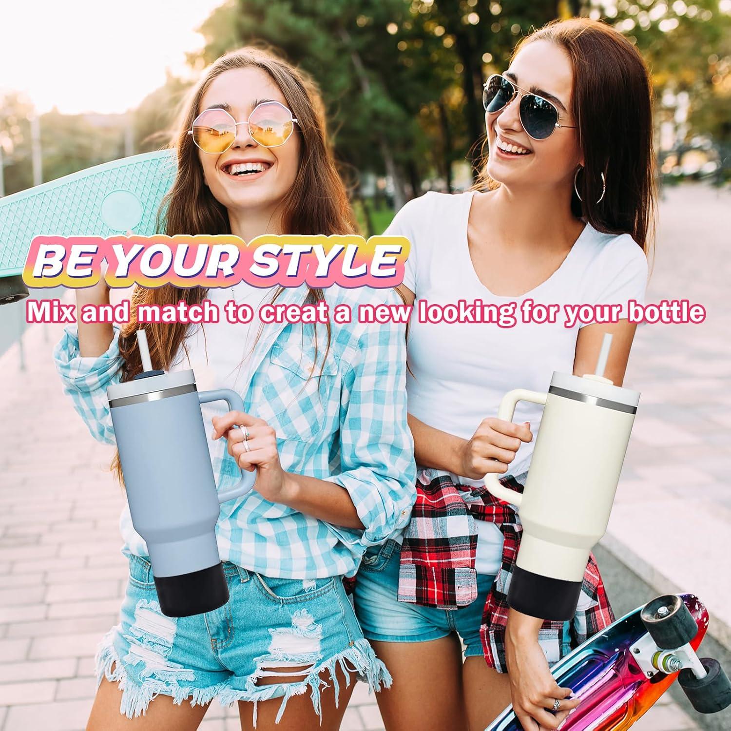 WK IEASON 2 Pcs Protector de Silicona para Vaso Stanley 2.83"