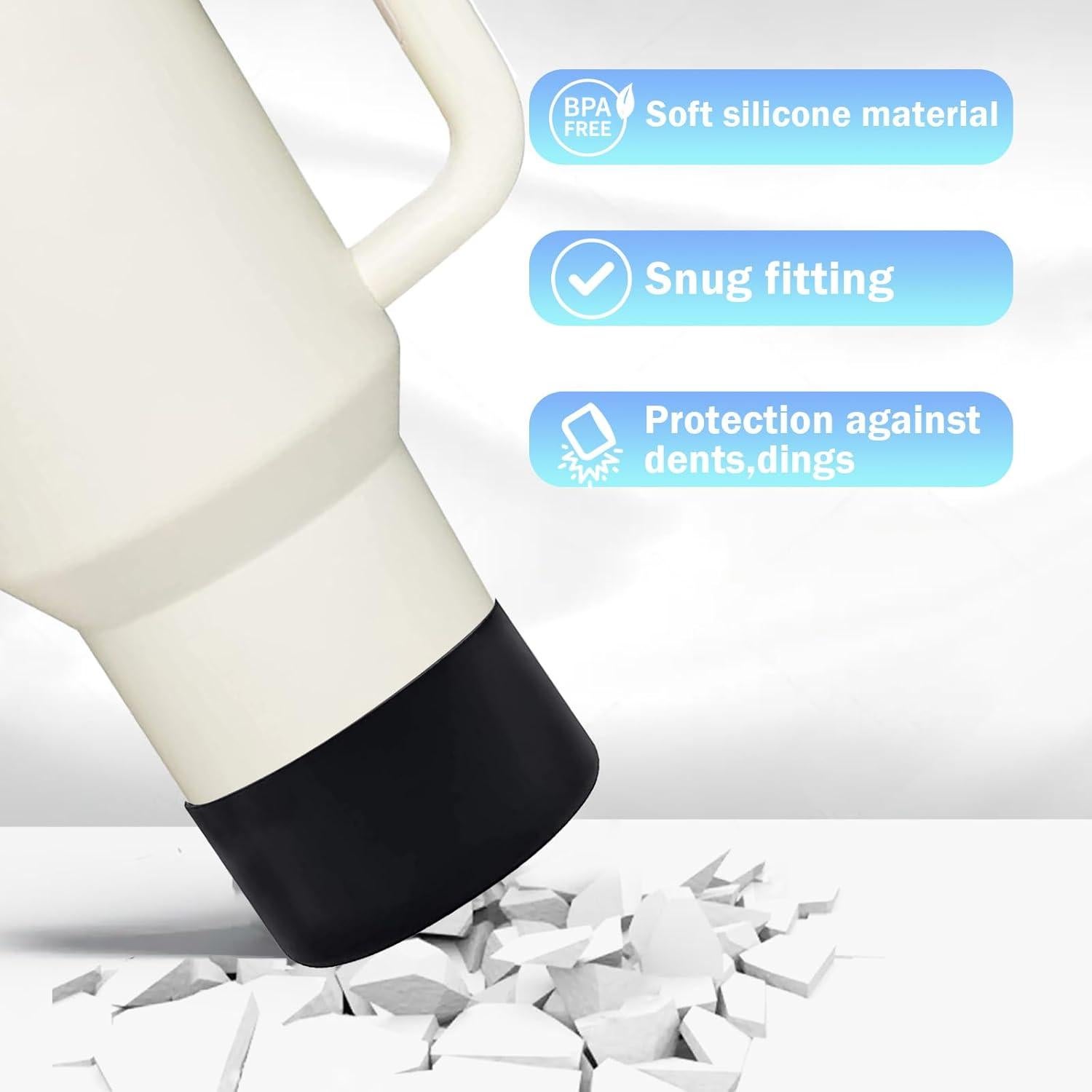 WK IEASON 2 Pcs Protector de Silicona para Vaso Stanley 2.83"