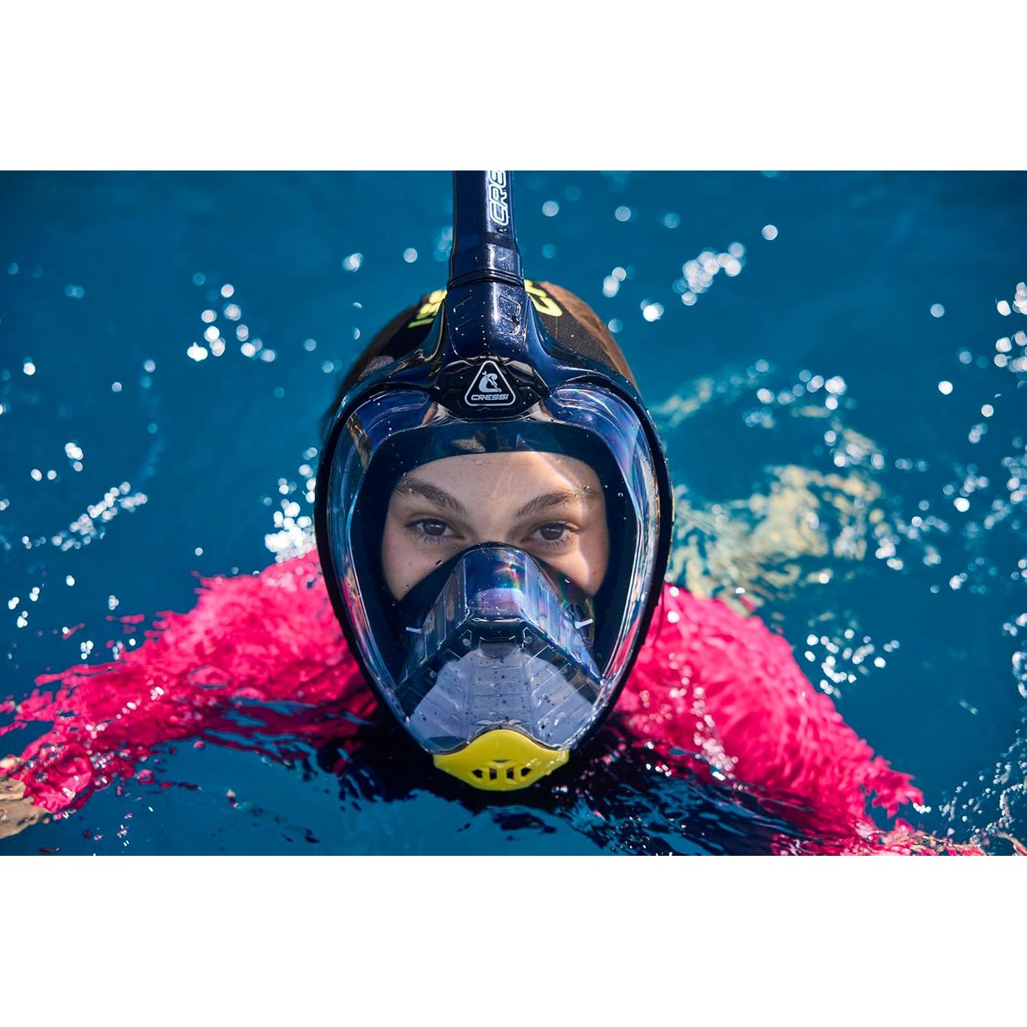 Máscara de Buceo Cressi Bali - Cara Completa, Antivaho, S/M