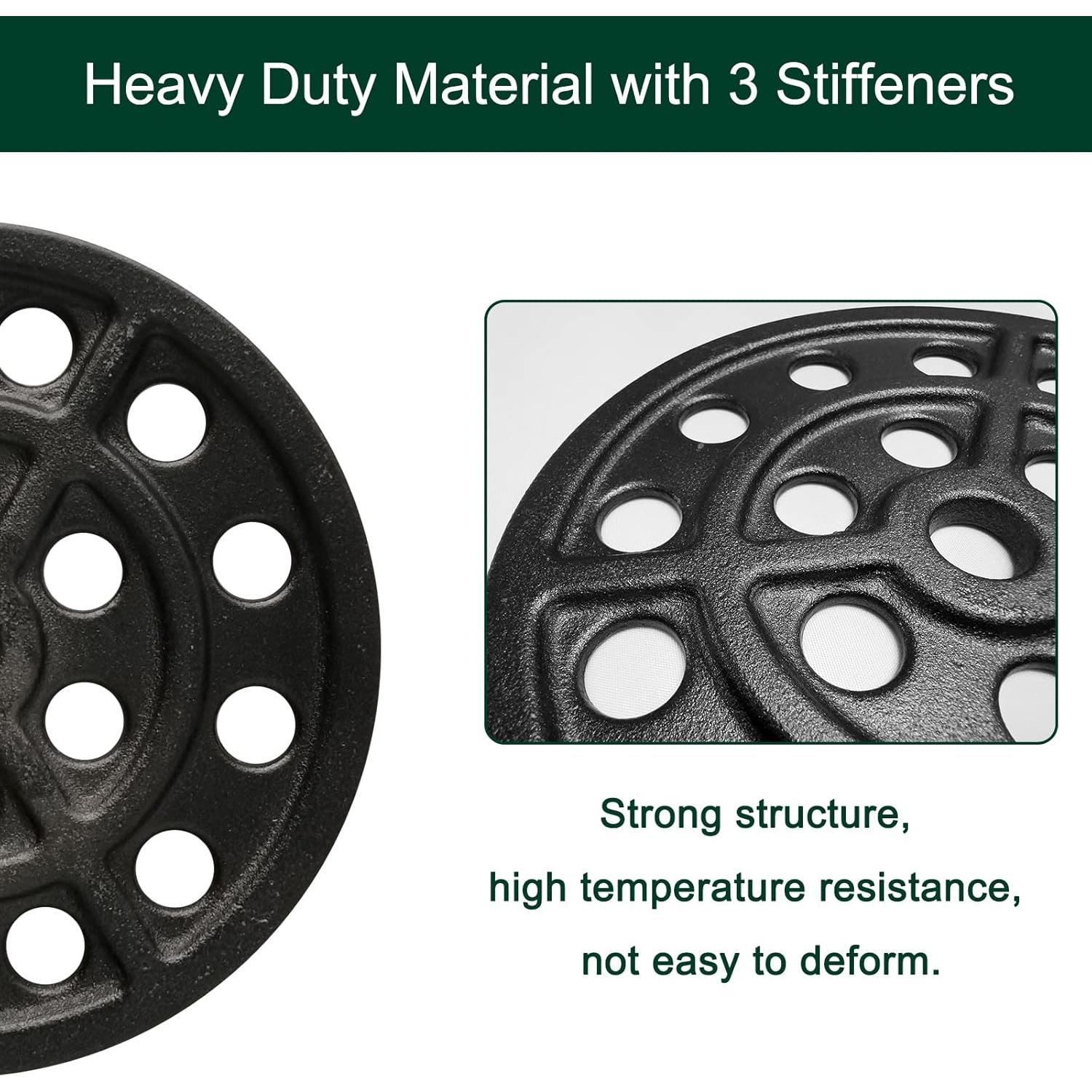 Rejilla de Fuego Hierro Fundido Quantfire 16.5 cm para Big Green Egg