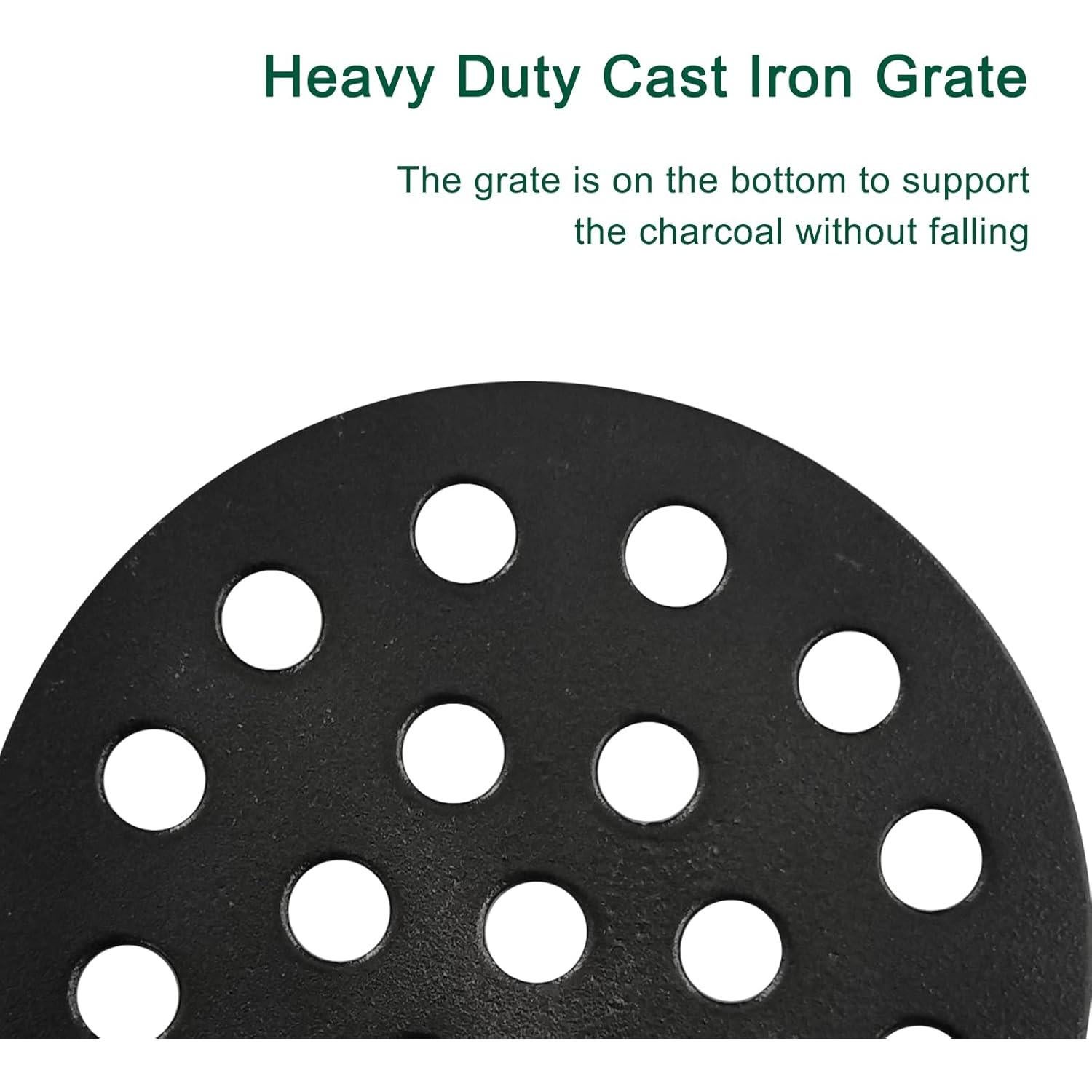 Rejilla de Fuego Hierro Fundido Quantfire 16.5 cm para Big Green Egg