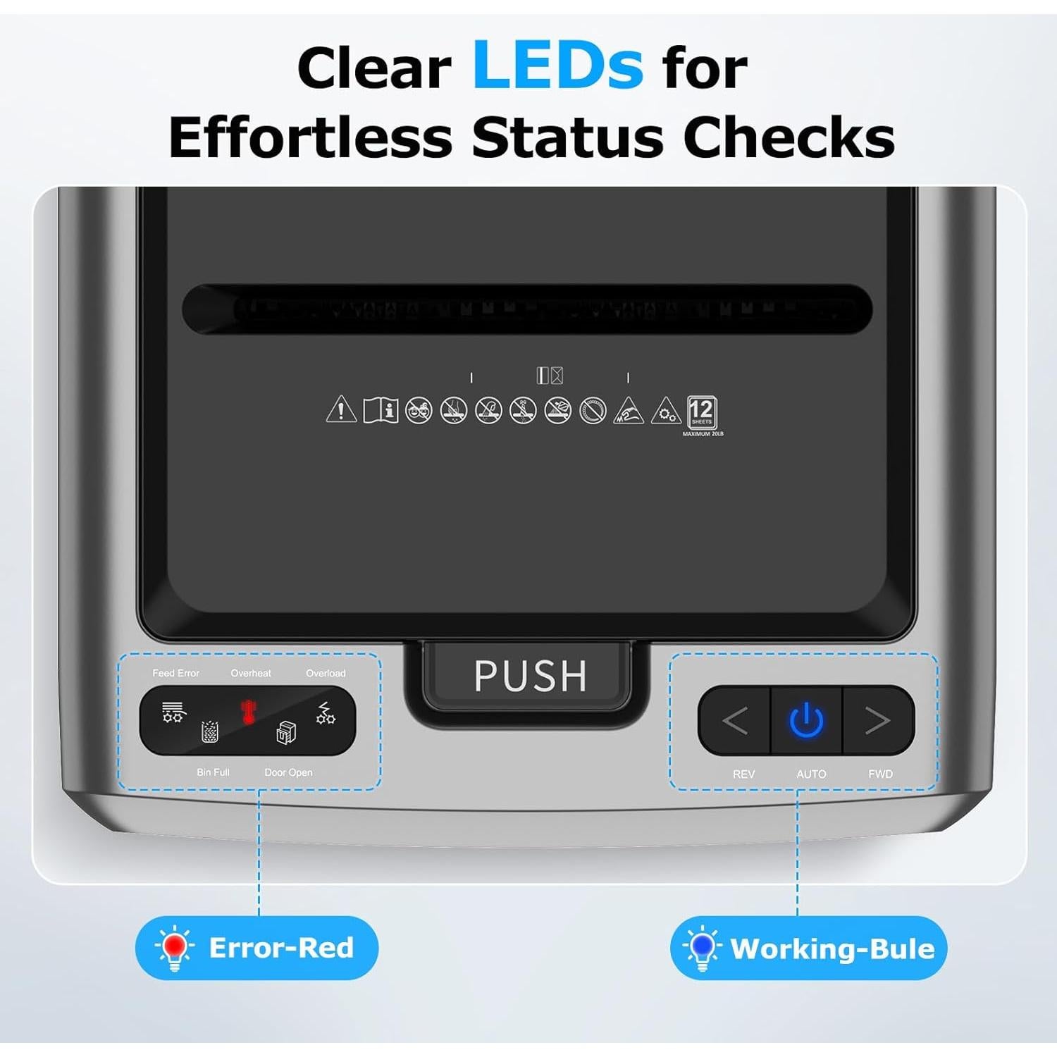 Trituradora de Papel BONSEN S3113 Automática 300 Hojas 60 Min