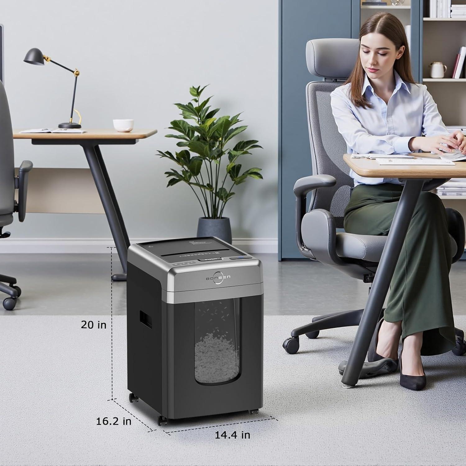 Trituradora de Papel BONSEN S3113 Automática 300 Hojas 60 Min