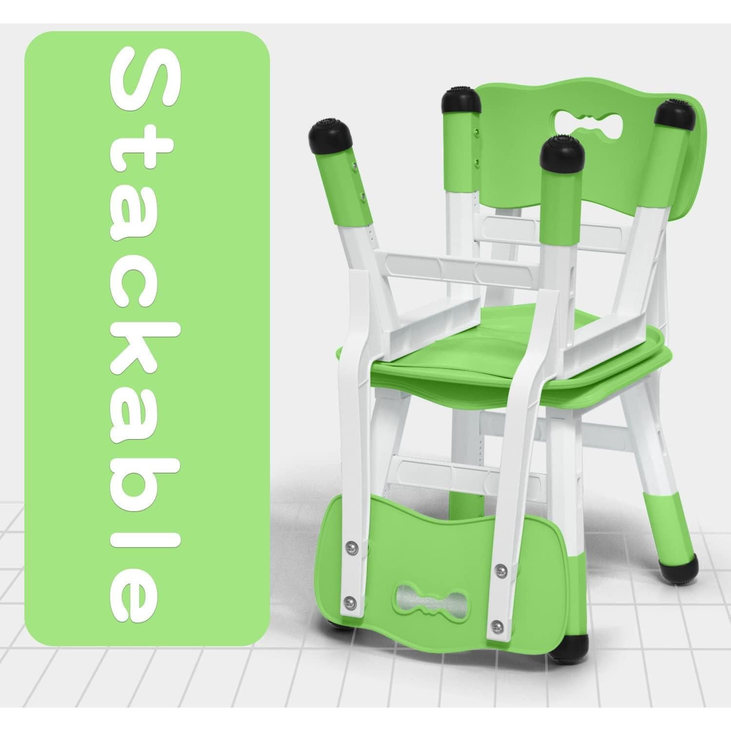 Juego de 4 Sillas Ajustables para Niños WHY TOYS - Azul