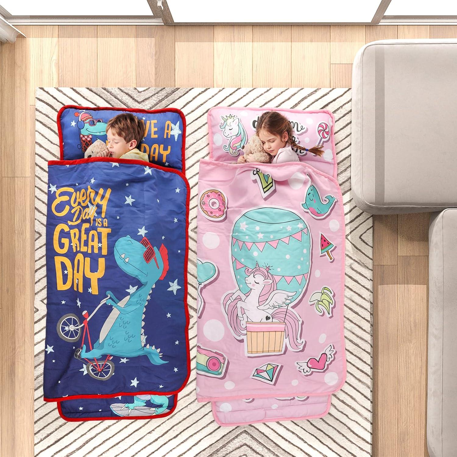 Esteras de Siesta TANOSHII para Niños con Almohada y Manta 135x53cm