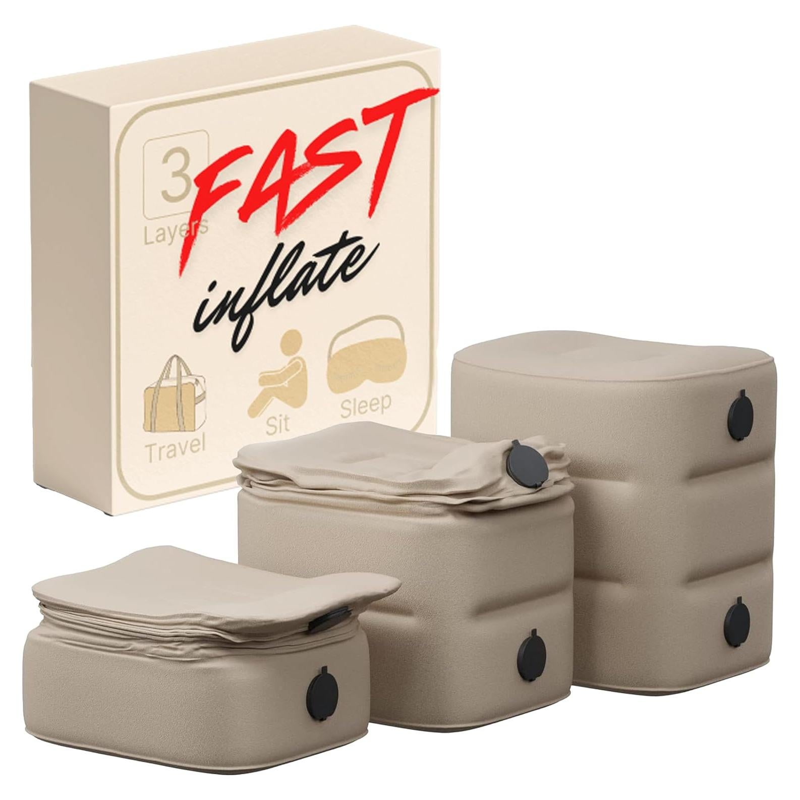 Descanso de pies inflable Aestoria para avión y cama de niño