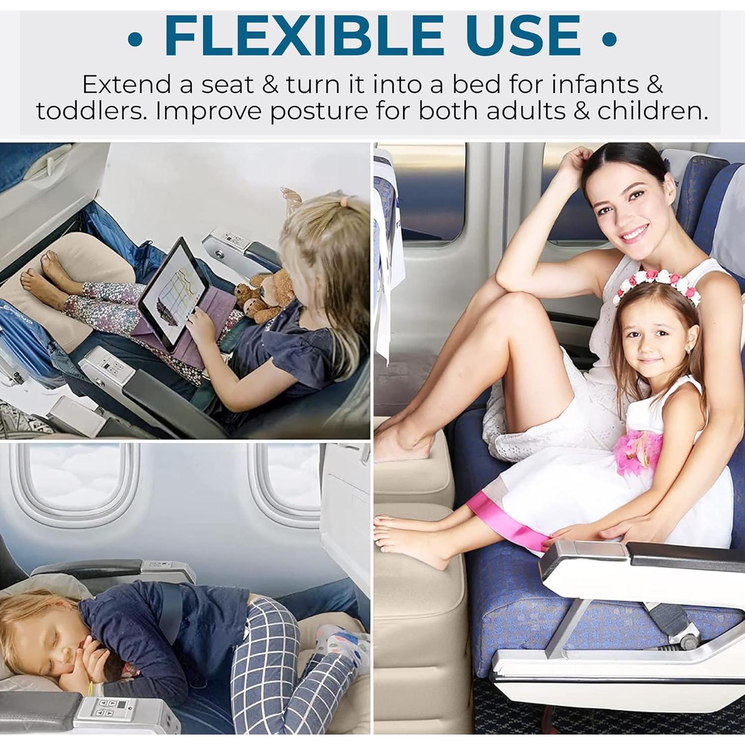 Descanso de pies inflable Aestoria para avión y cama de niño