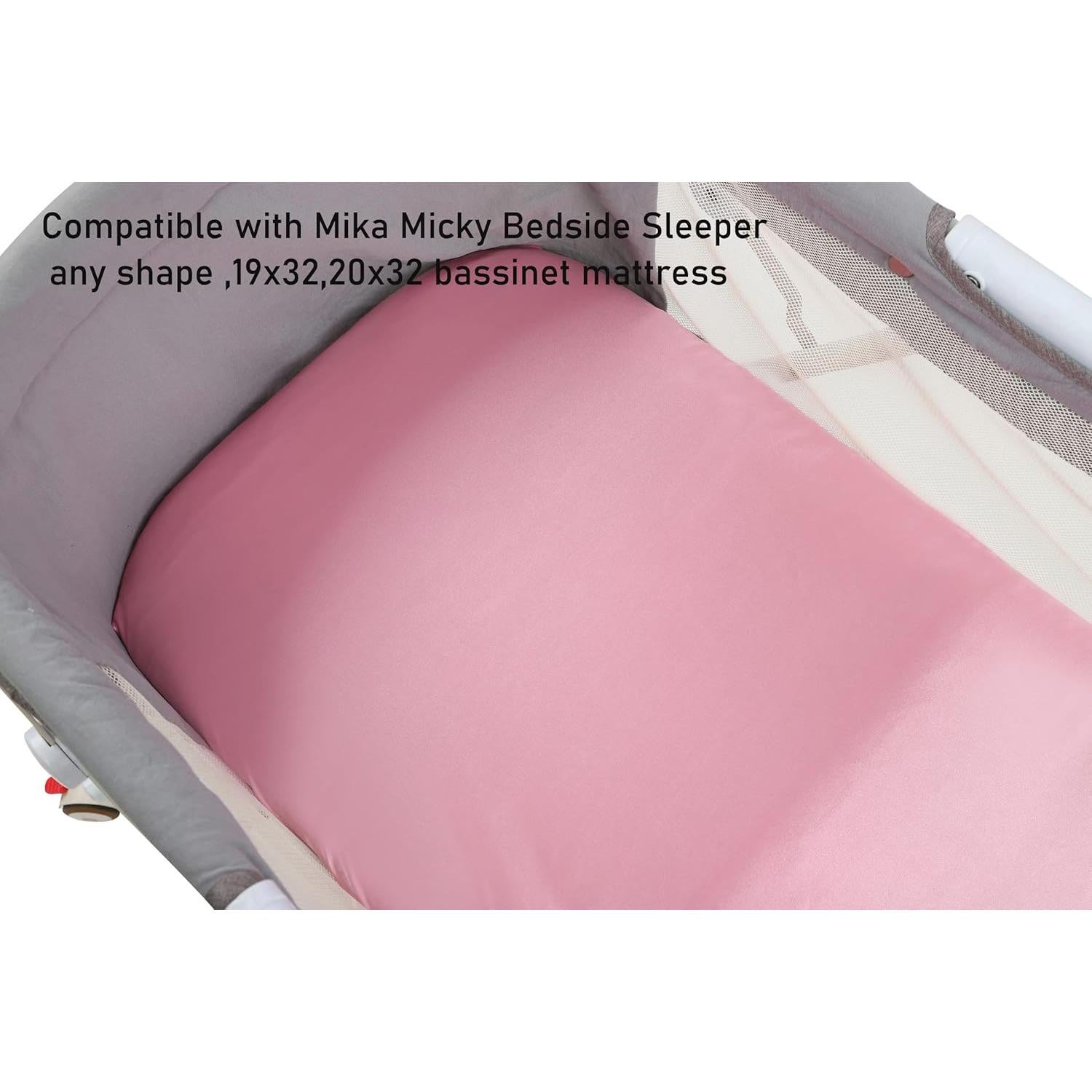 Sábanas de Cuna de Satén Tcmyyund 2 Paquetes 48x84 cm