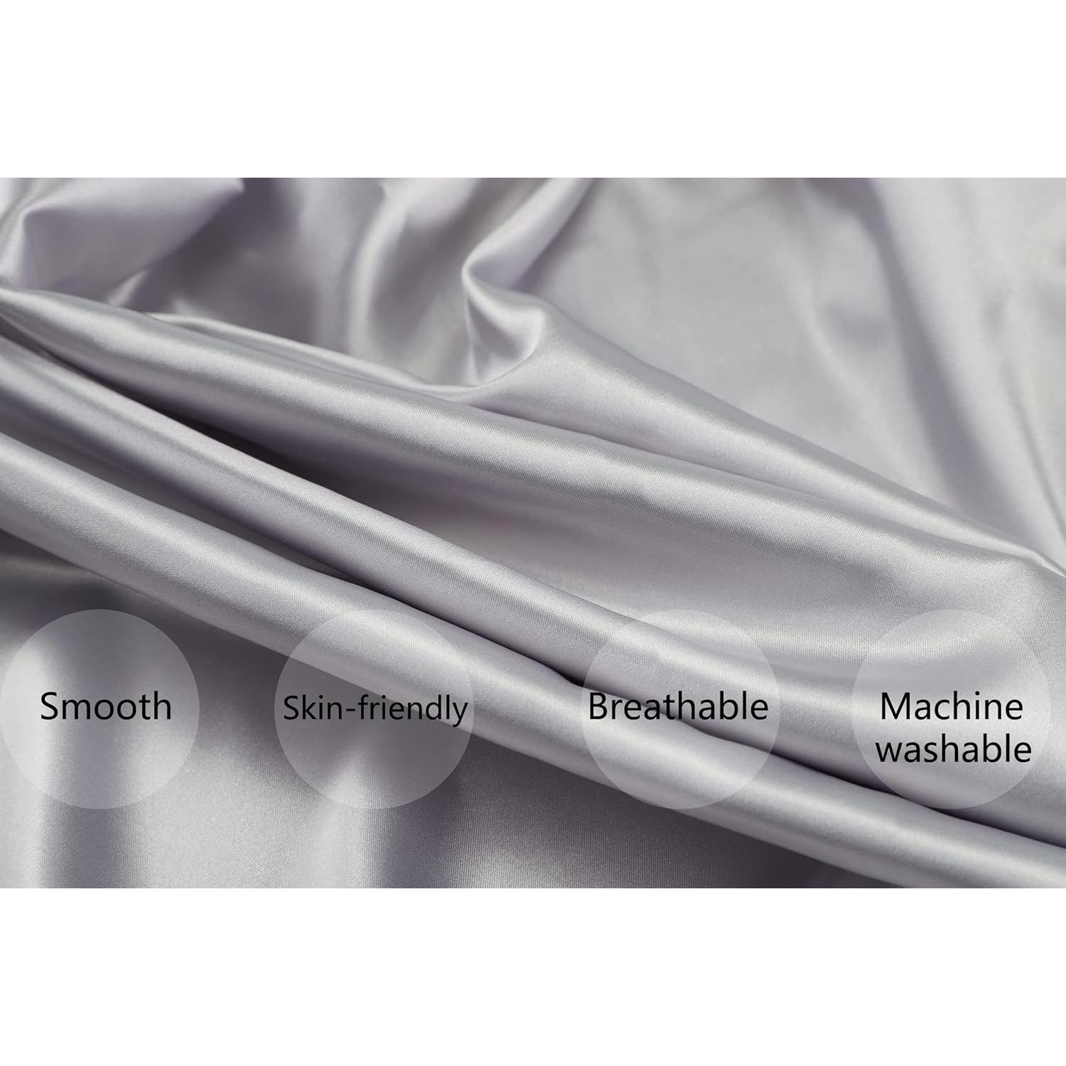 Sábanas de Cuna de Satén Tcmyyund 2 Paquetes 48x84 cm