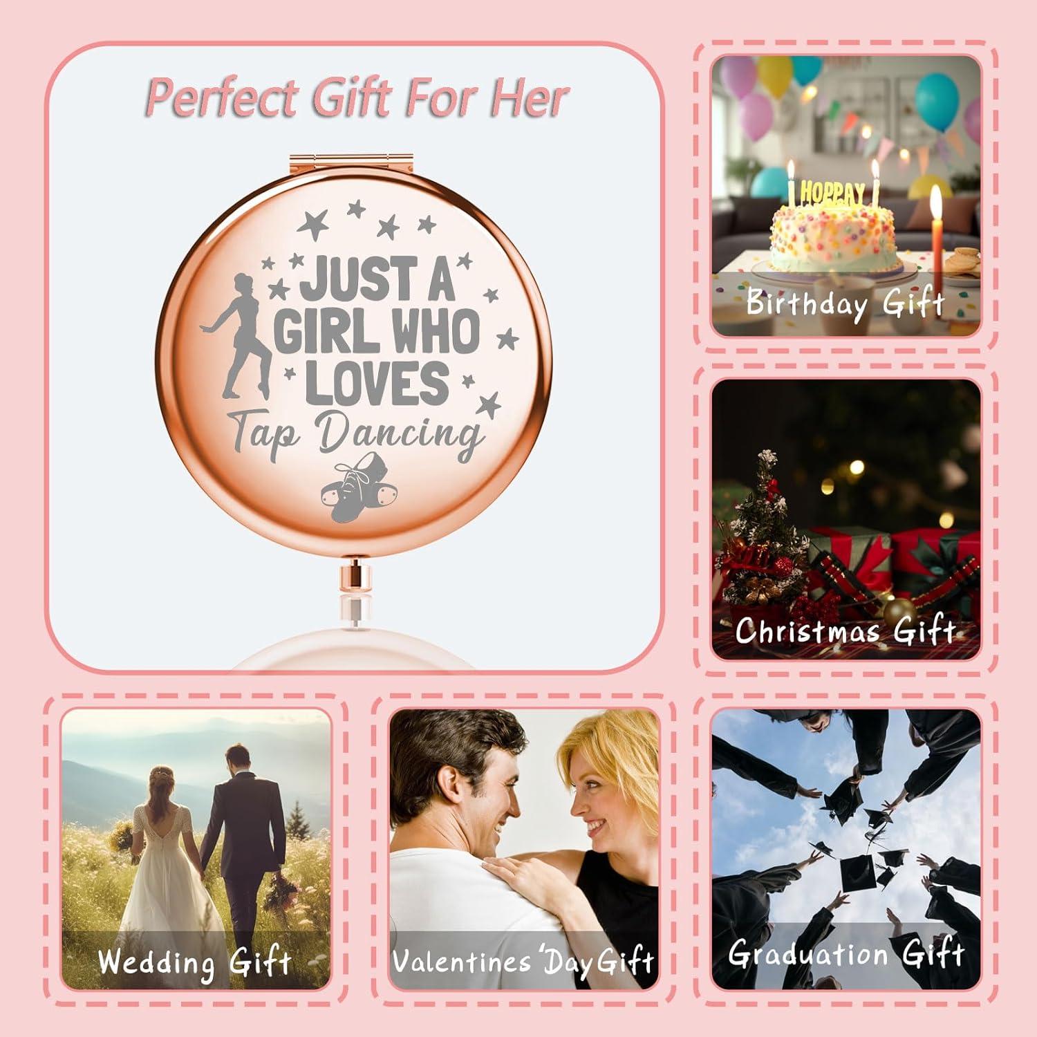 Espejo de Maquillaje Compacto MYOSPARK 7.1x6.6 cm Doble Cara