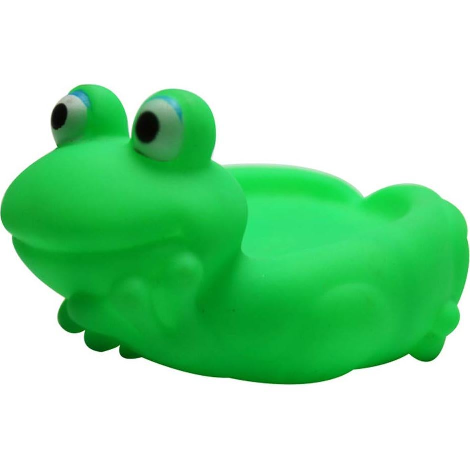 Set de 7 Juguetes de Baño de Ranas para Bebés - Vinilo Verde
