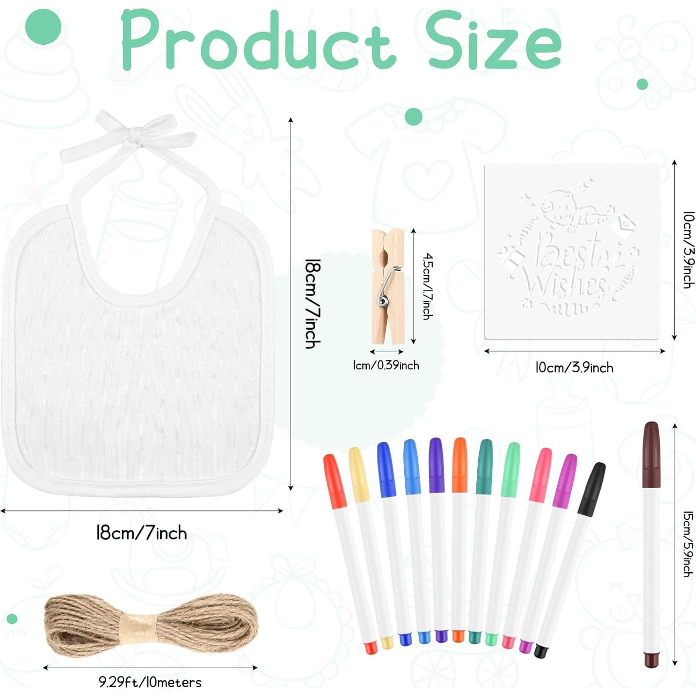 Conjunto de Decoración de Baberos DIY BOUBONI 55 Pcs