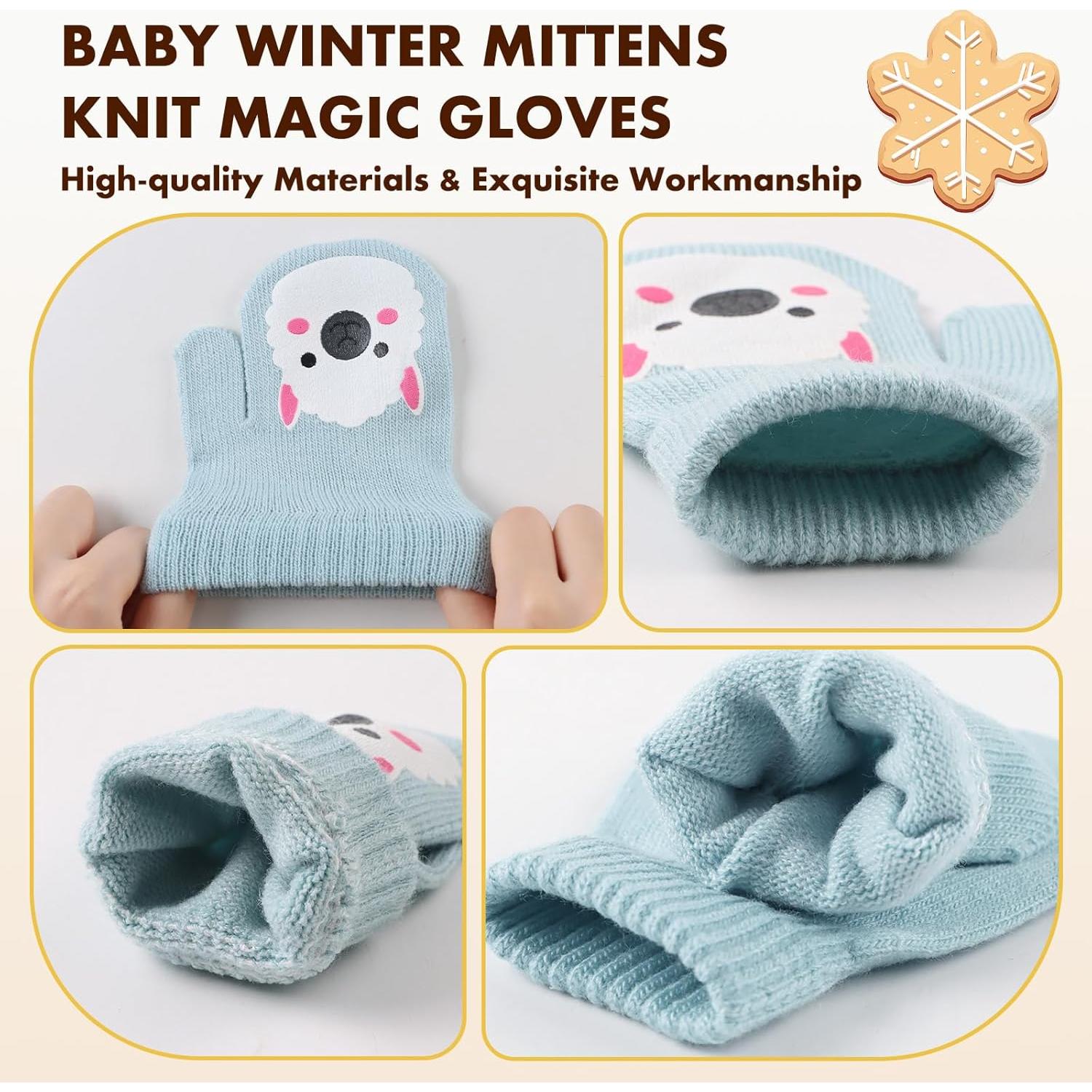 Mitones de Invierno MniJiza para Bebés 6-36M Tejido Elástico