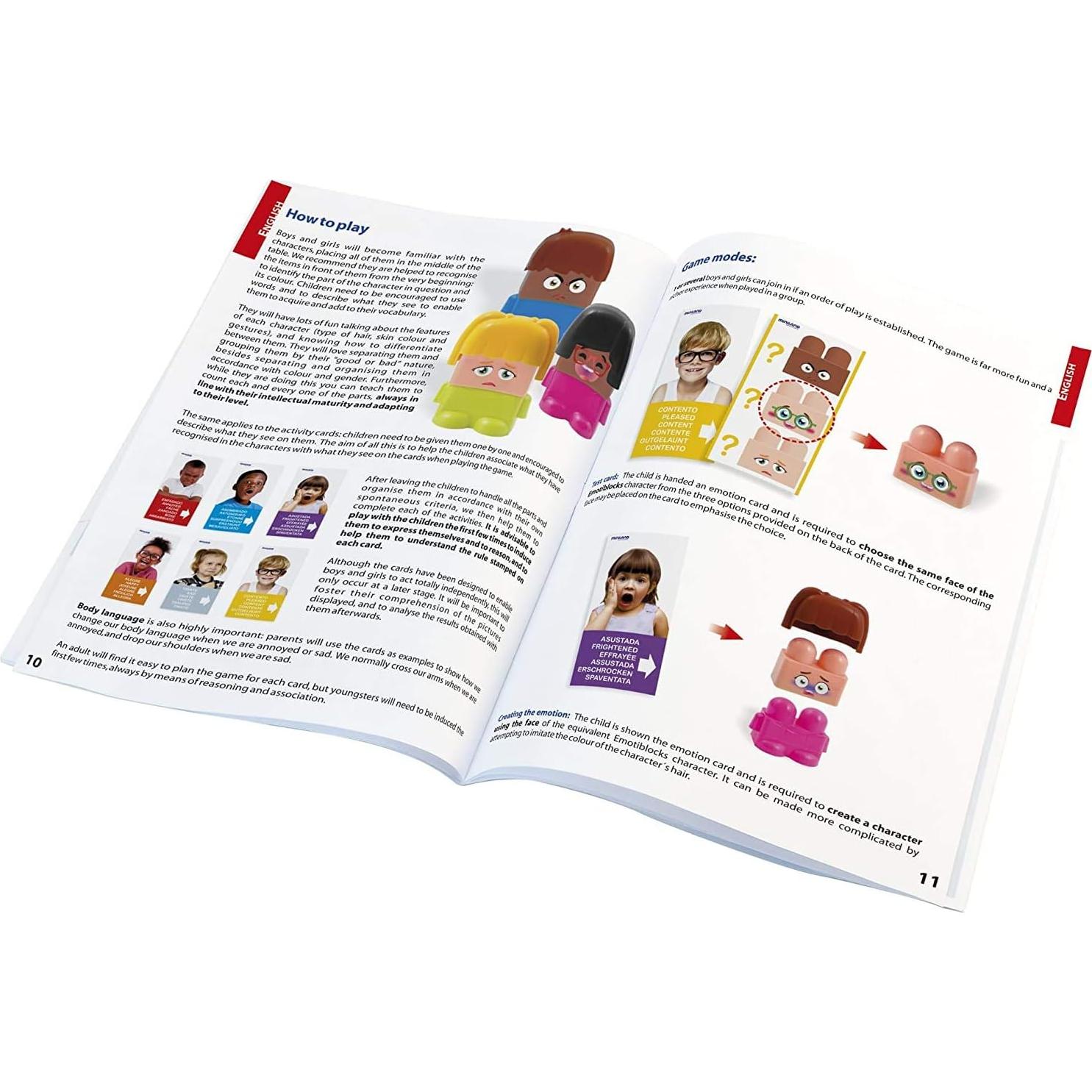 Miniland Emotiblocks Juguete Educativo 2-6 Años 18 Piezas