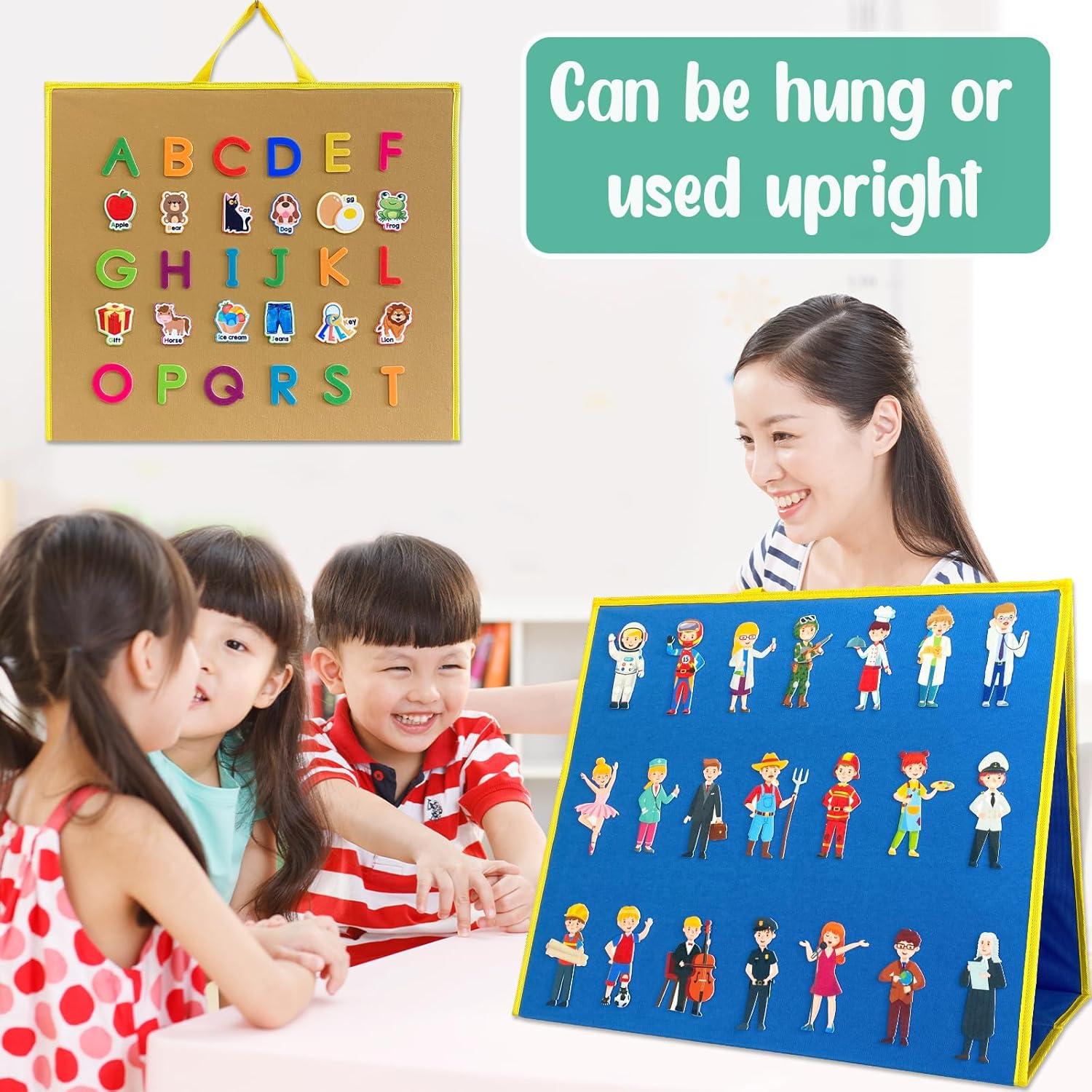 Tablero de Fieltro Grande PENGFULL 57.9x50 cm Doble Cara