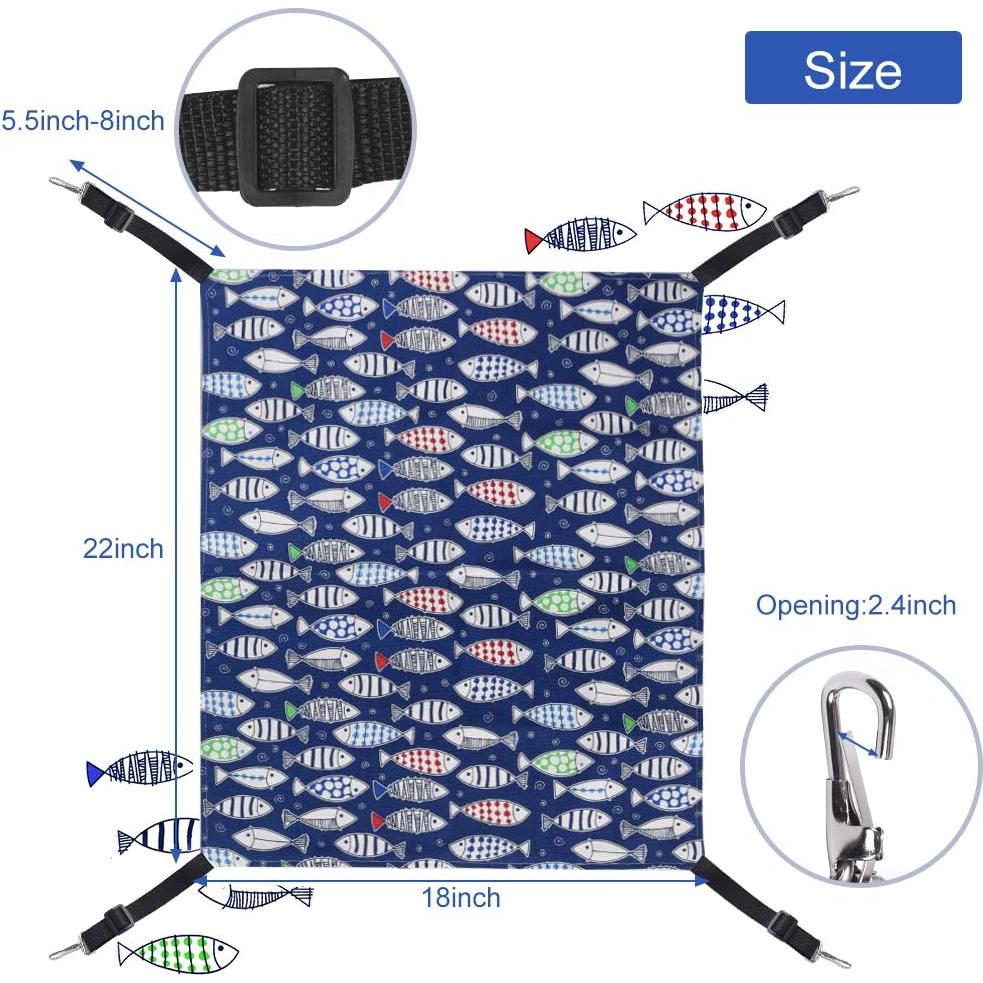 Hamaca para Gato PERSUPER Ajustable 55x45 cm Reversible