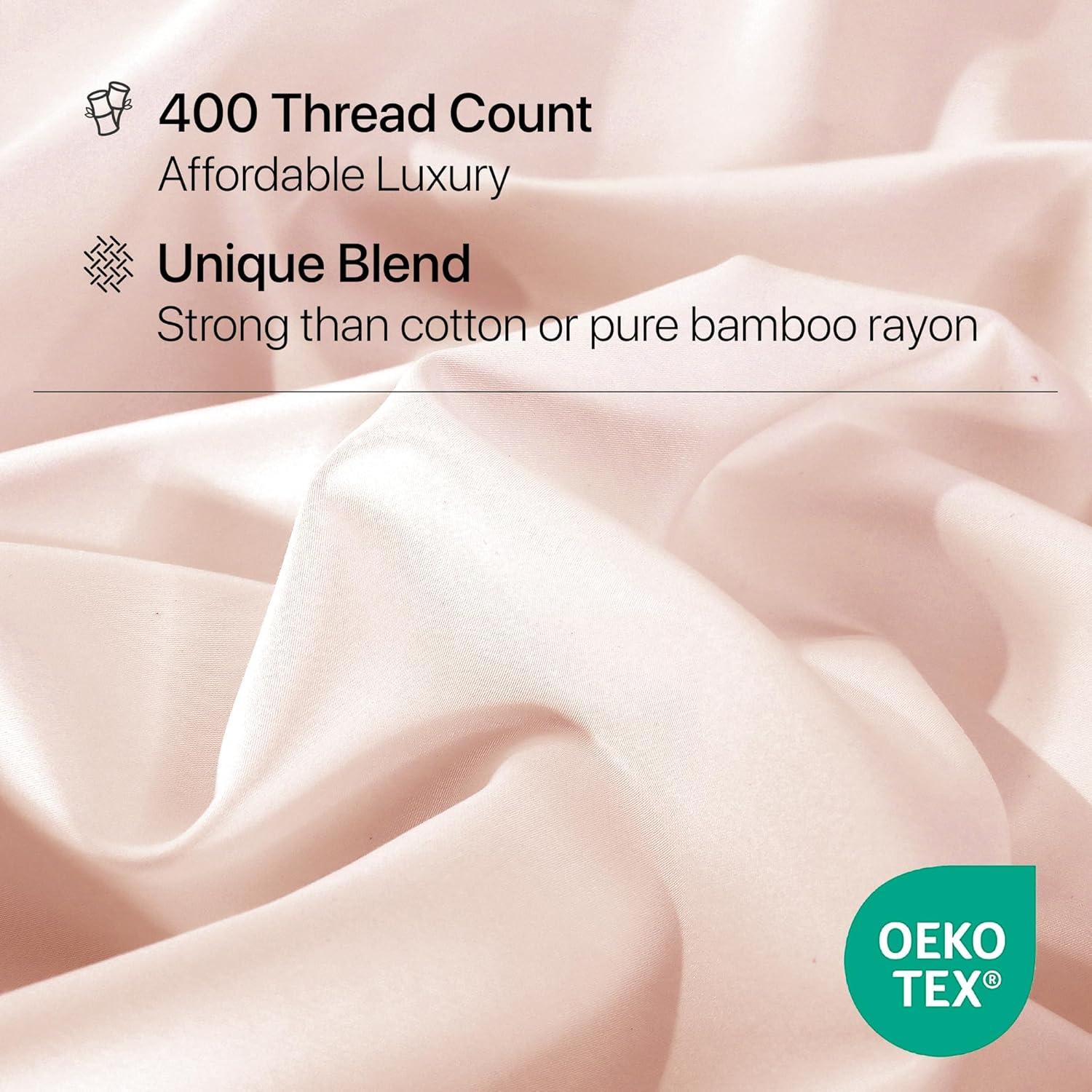 Juego de Sábanas NATUREFIELD Individual 3 Piezas Rayón Bambú