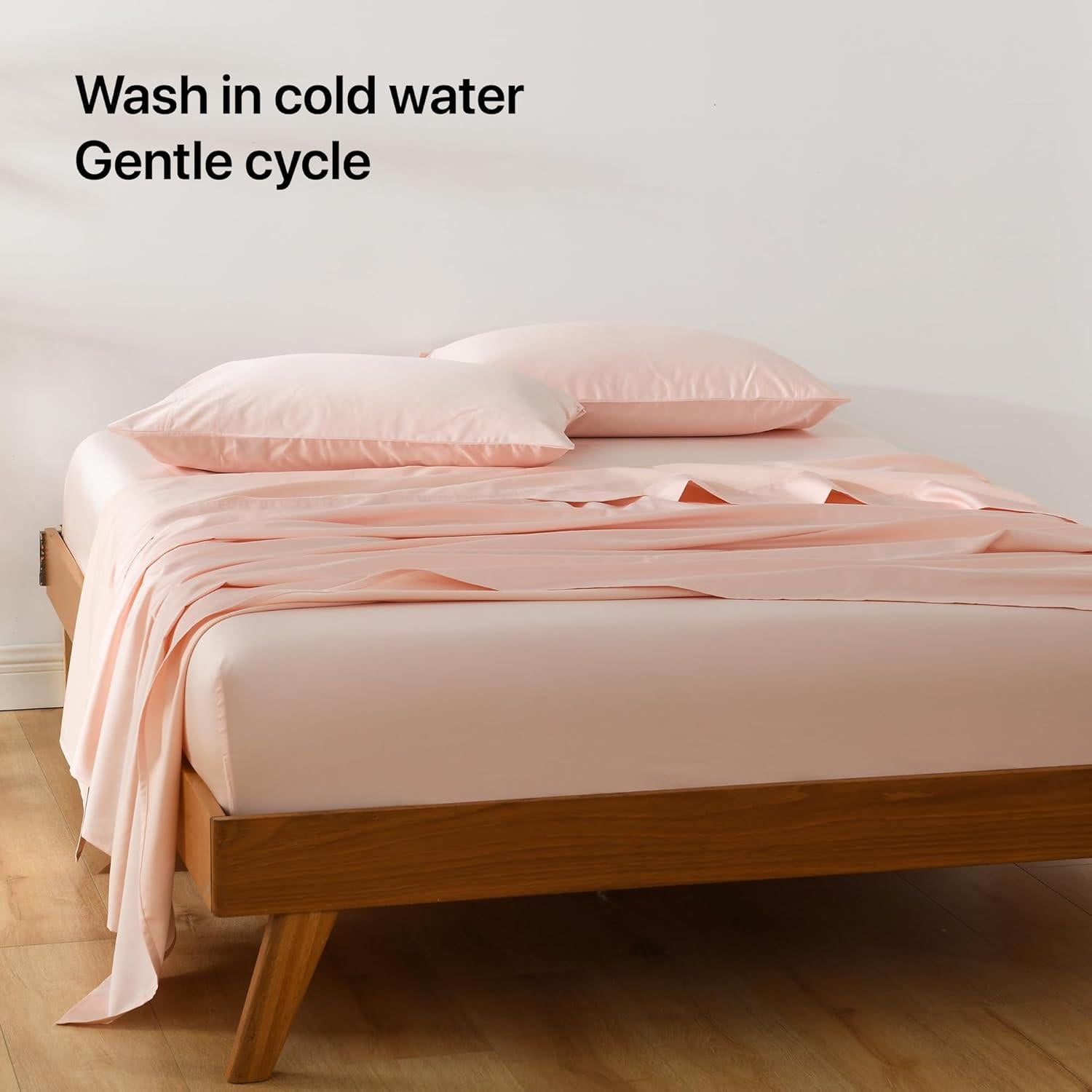 Juego de Sábanas NATUREFIELD Individual 3 Piezas Rayón Bambú