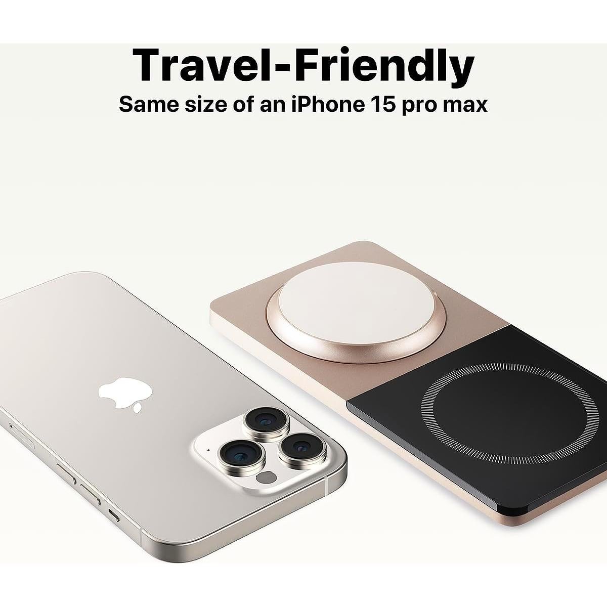 Estación de Carga Inalámbrica ZECHIN 2 en 1 MagSafe para iPhone y AirPods