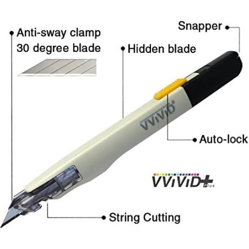 Cuchillo Utilitario Retráctil VViViD Premium 30° - 1 Paquete
