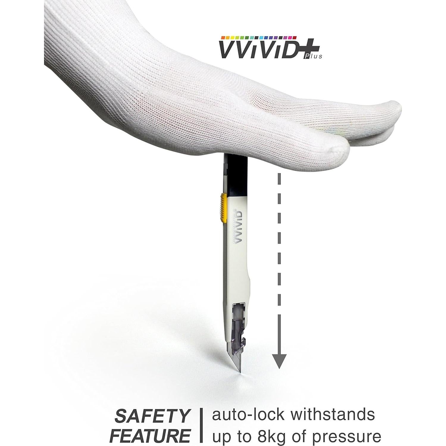 Cuchillo Utilitario Retráctil VViViD Premium 30° - 1 Paquete