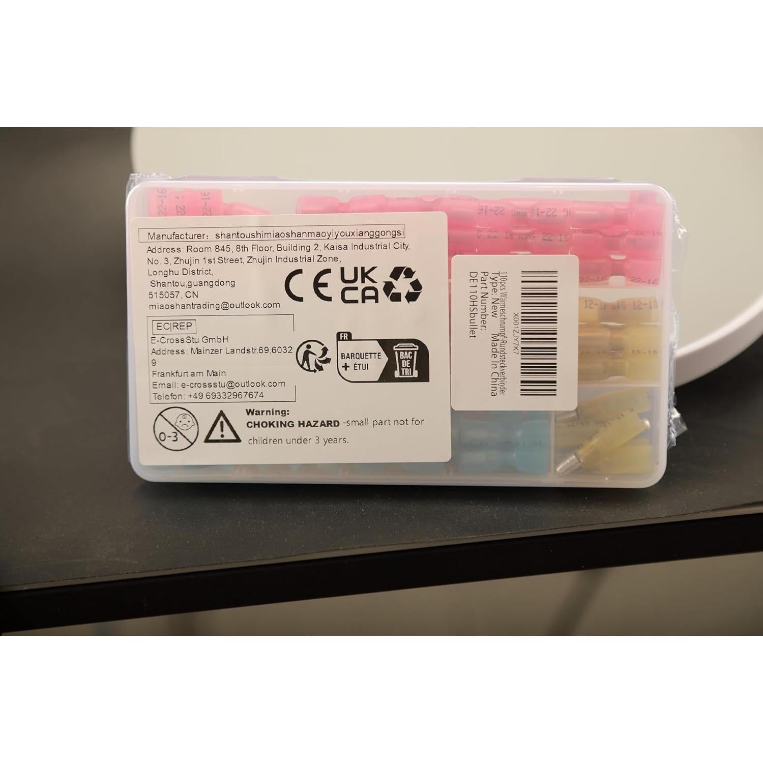 Kit de 110 Conectores de Cable de Bala Termoretráctiles Feggizuli