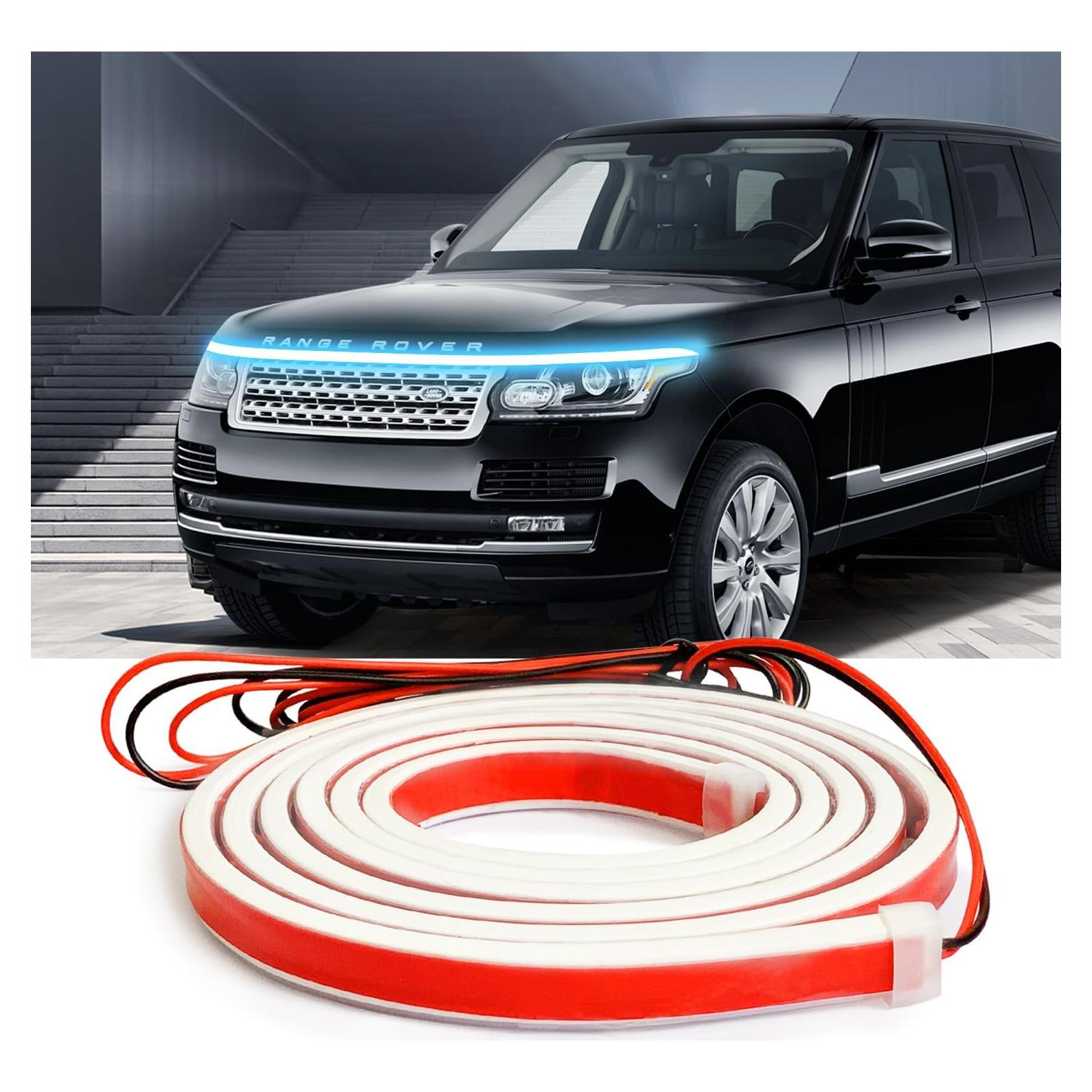 Tira de luz LED Ailinge 177.8 cm Azul Hielo impermeable