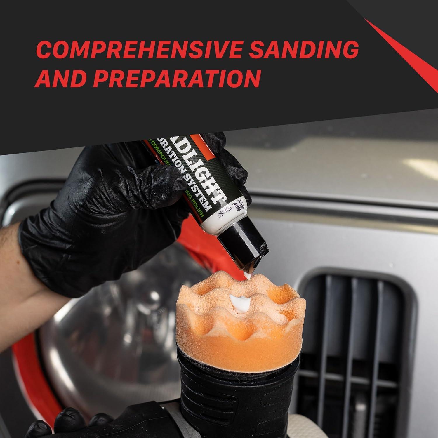 Kit Restaurador de Faros MaxShine - Pulido Profesional Completo