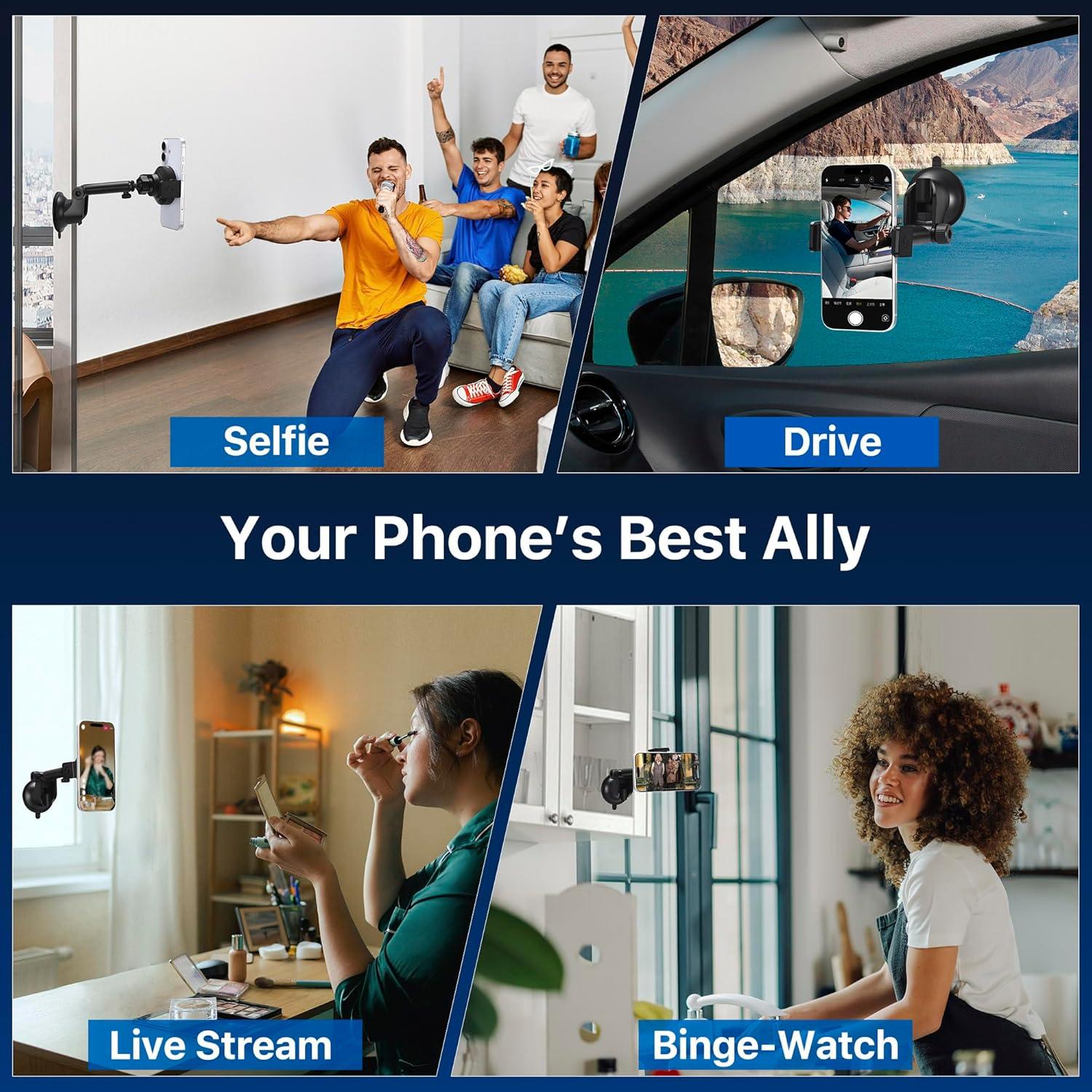 Cargador Inalámbrico Rápido MagSafe 15W MOSTY para iPhone y Samsung