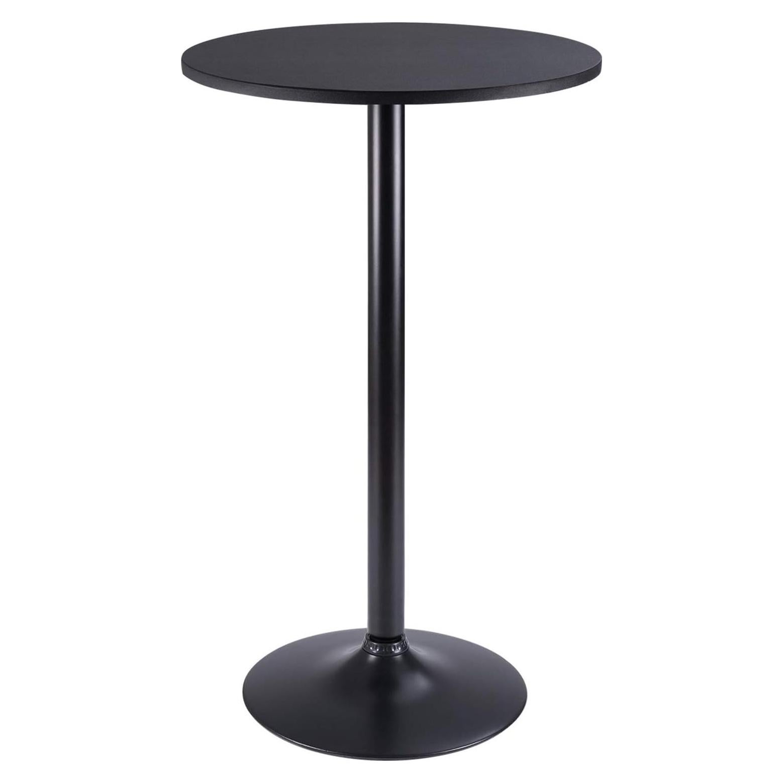 Mesa de Bar Redonda Furmax 60.4 cm Negro 100.3 cm Altura