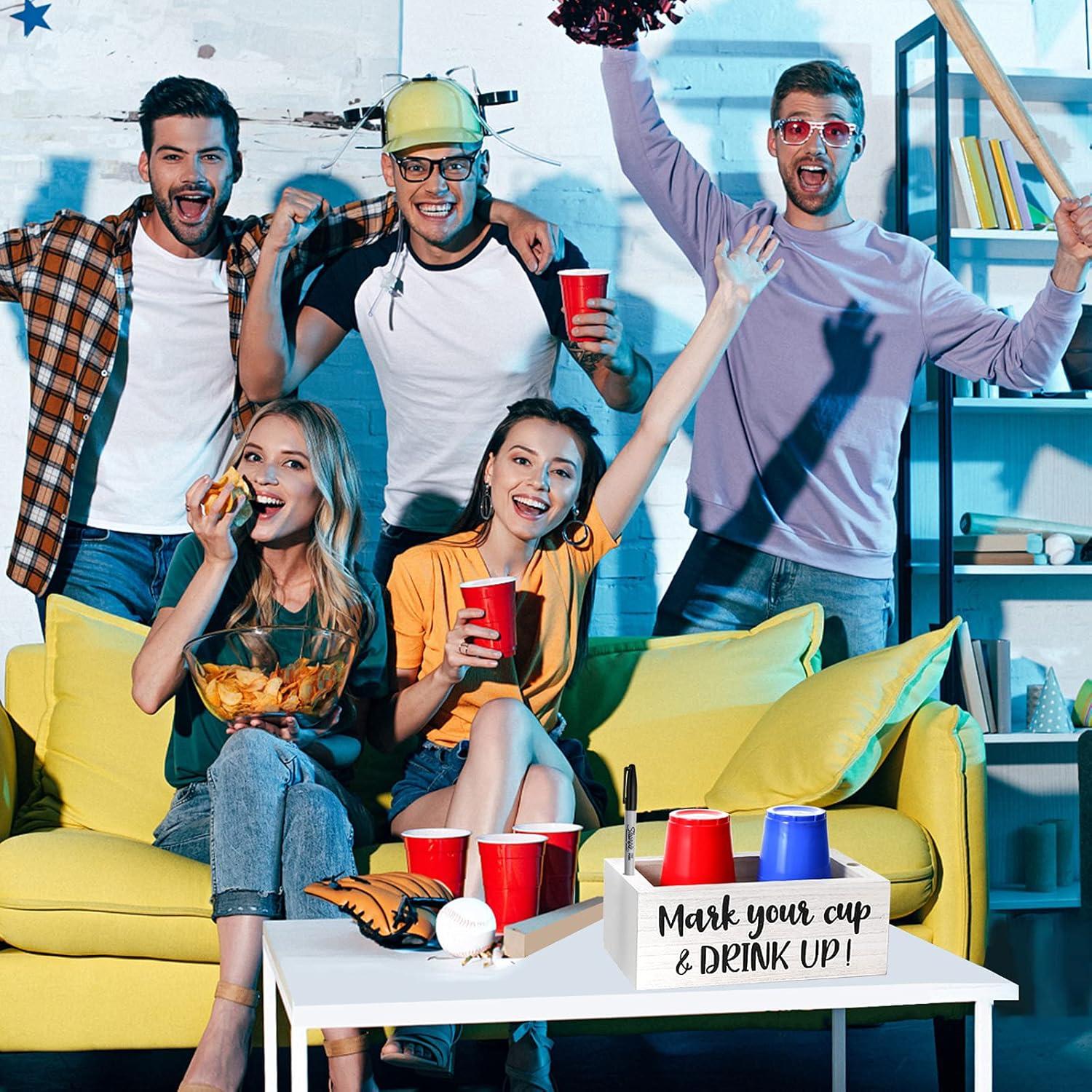 Soporte Doble de Tazas Vintage KarNeey 8.89x14.61 cm Blanco