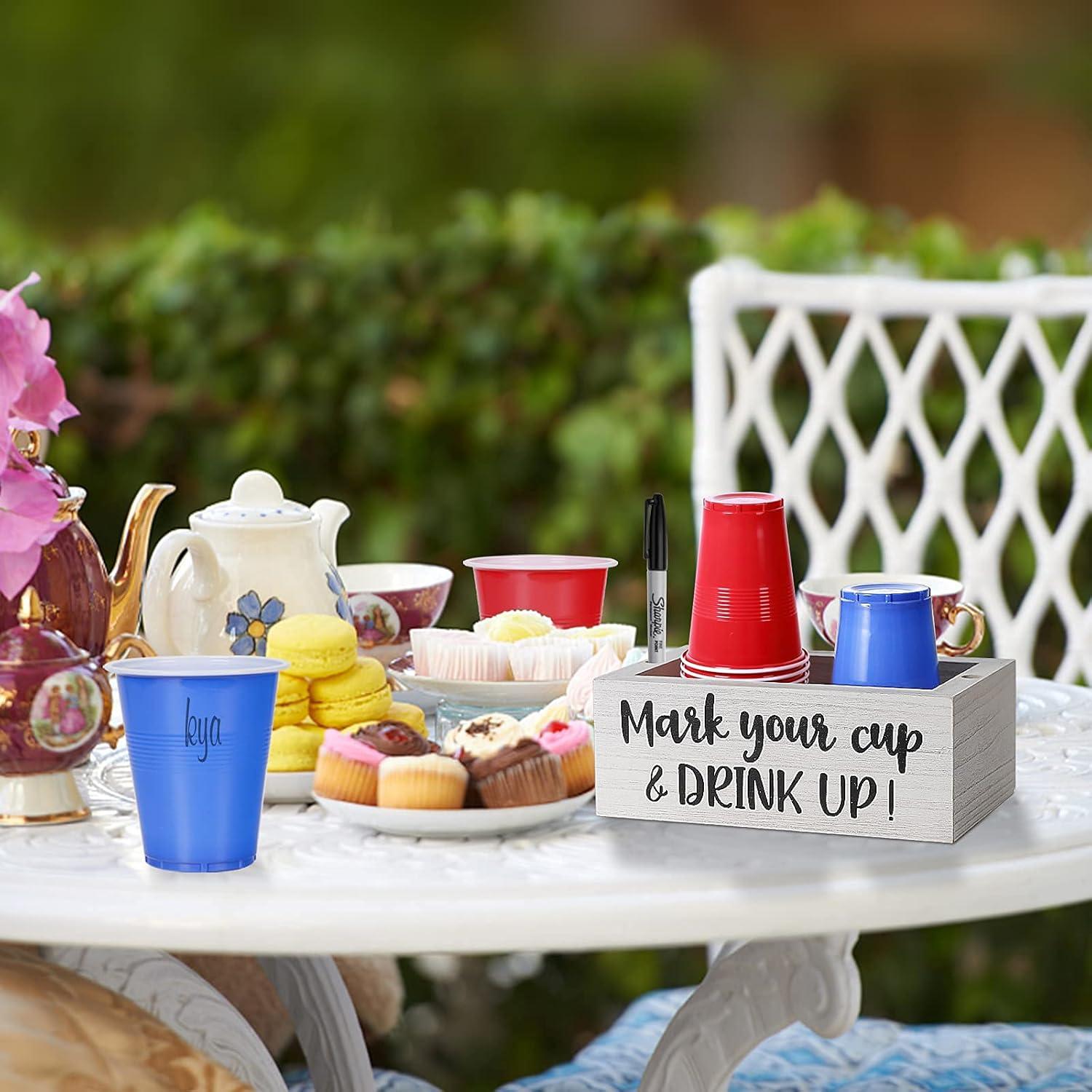 Soporte Doble de Tazas Vintage KarNeey 8.89x14.61 cm Blanco